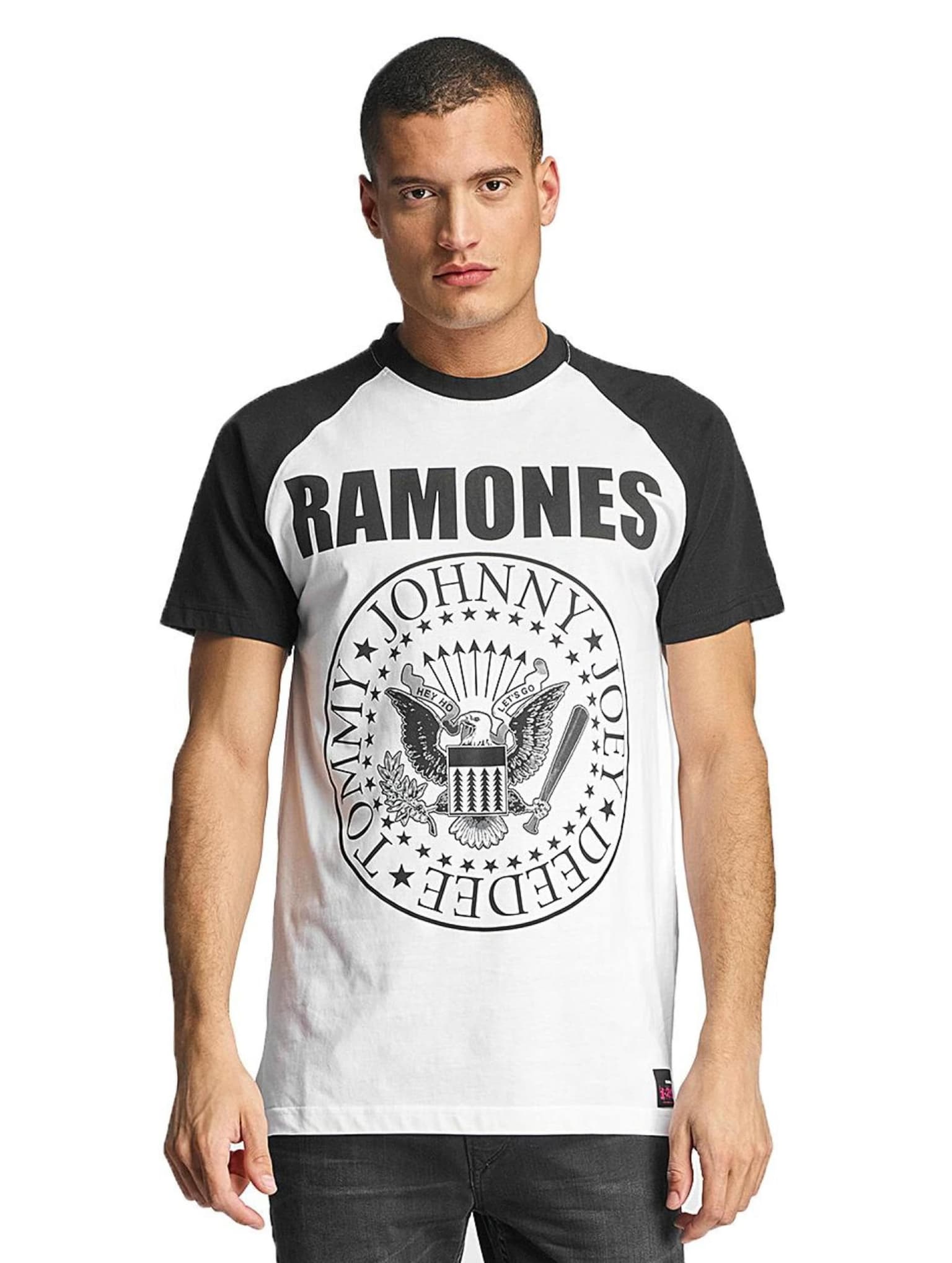 Merchcode Ramones Circle Raglan Tee – Bild 4