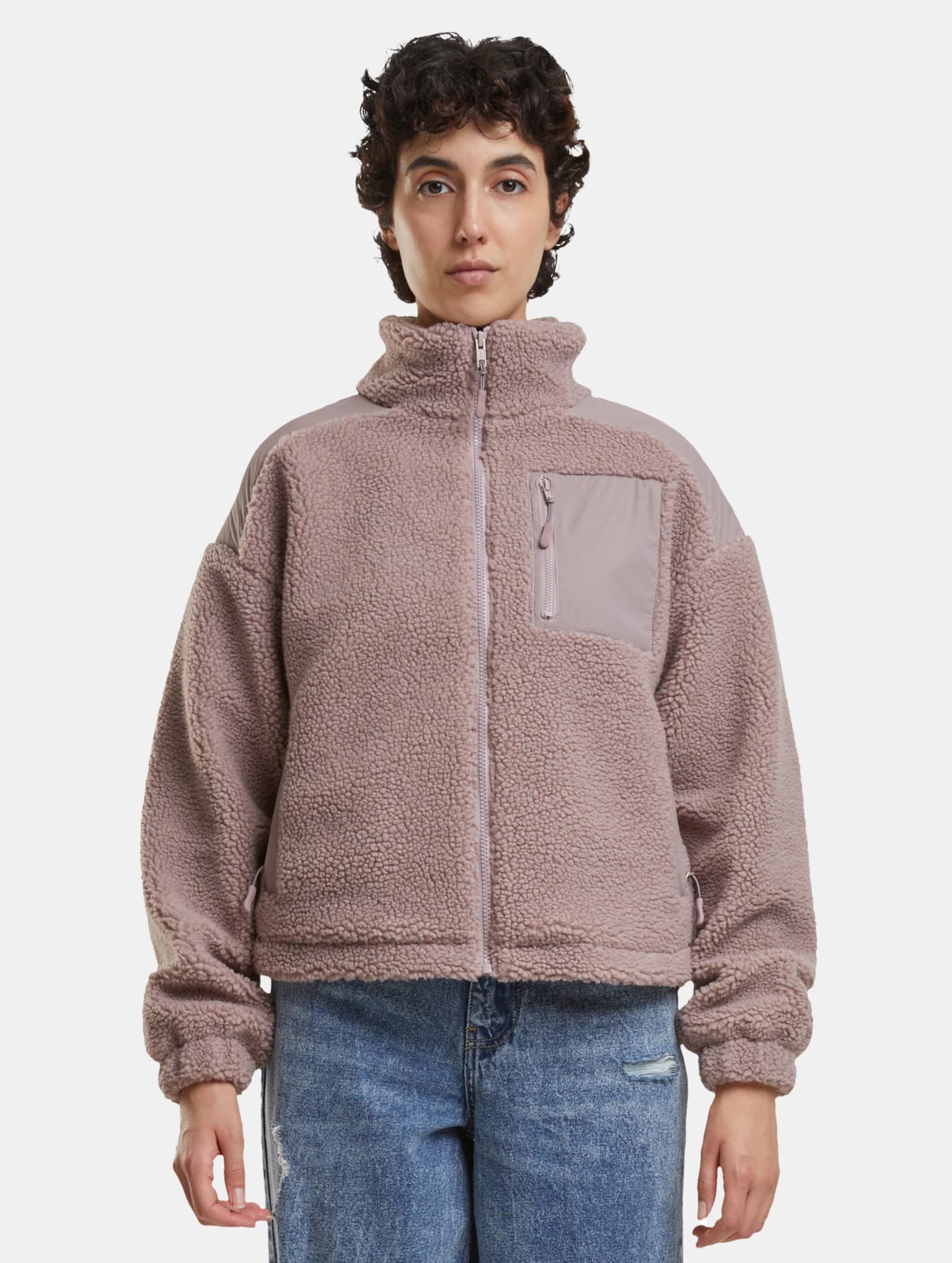 Urban Classics Ladies Sherpa Mix Jacket – Bild 3
