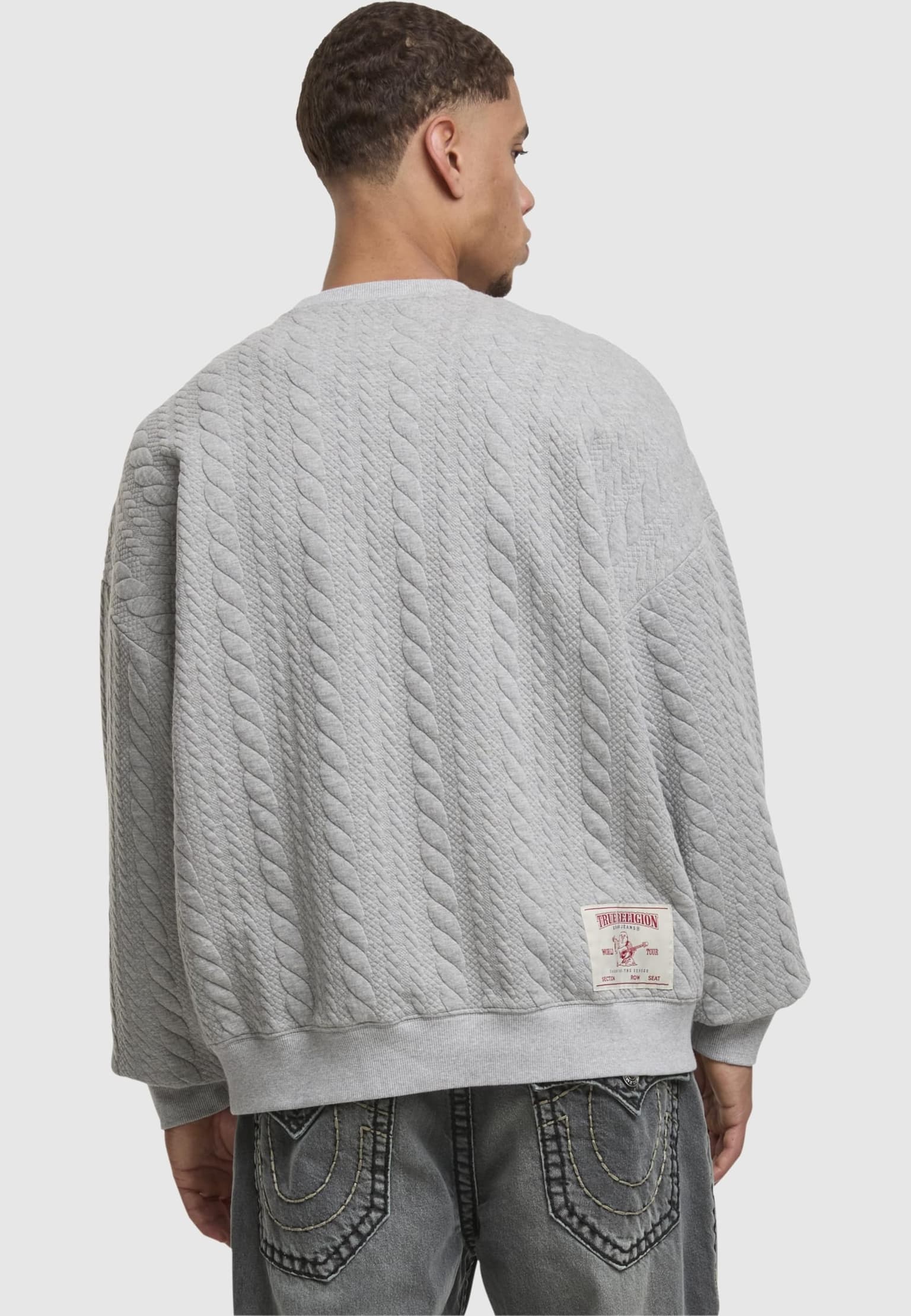 True Religion FLEECE APPLIQUE SWATSHIRT – Bild 2
