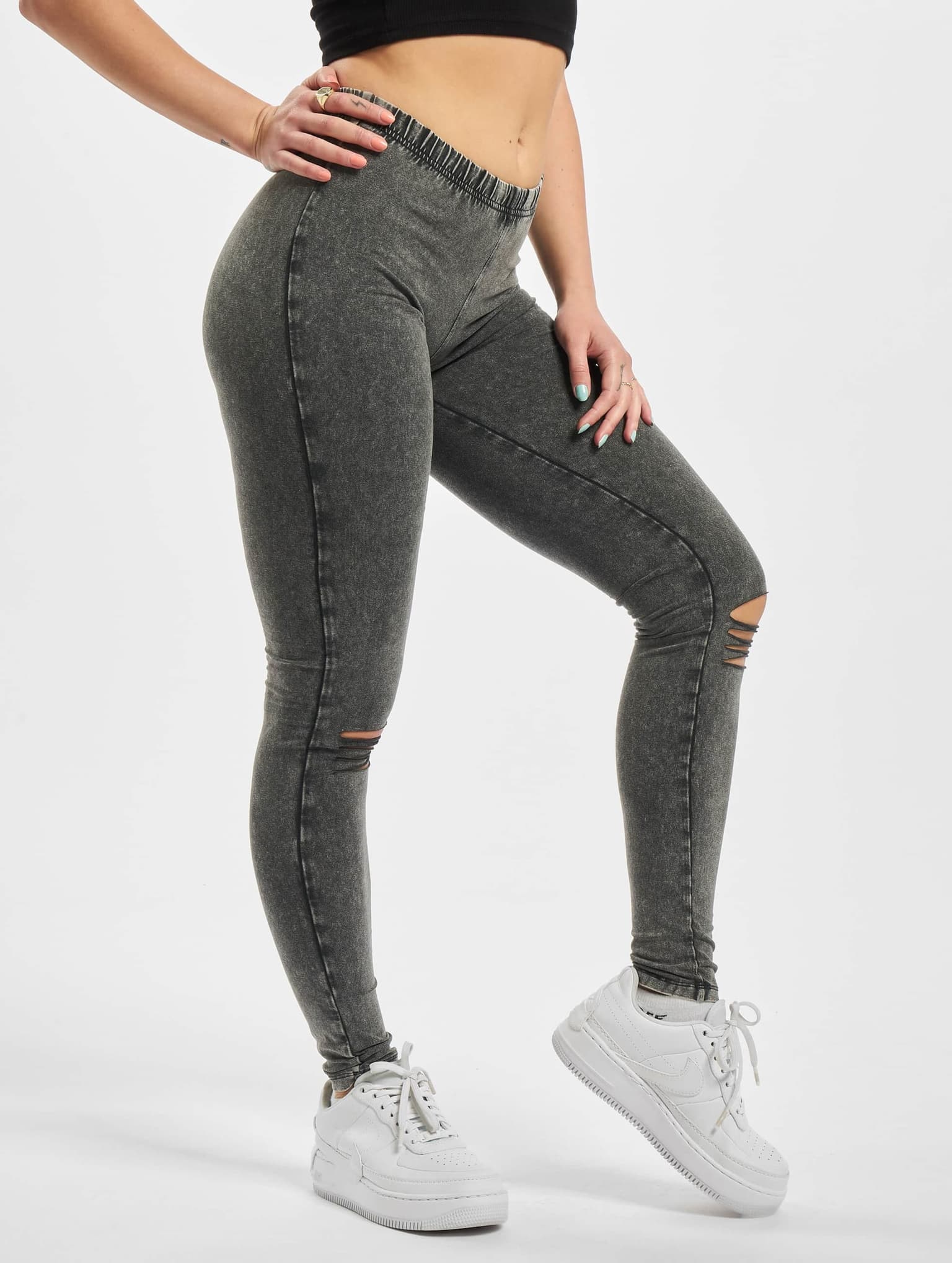 Urban Classics Ladies Cutted Knee Leggings