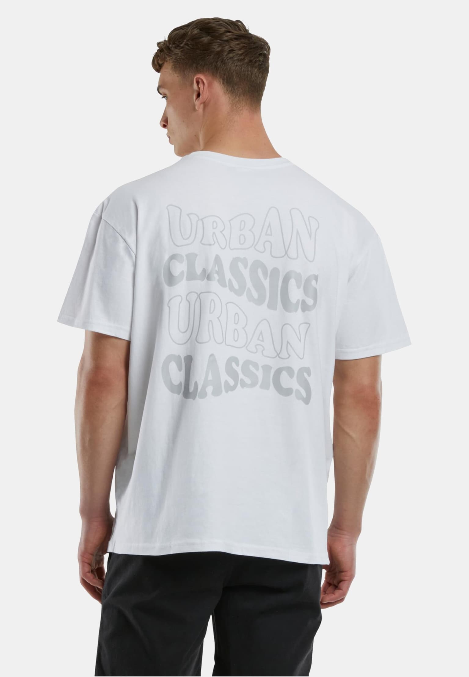 Urban Classics UC Weavy Logo Heavy Oversized Tee – Bild 2