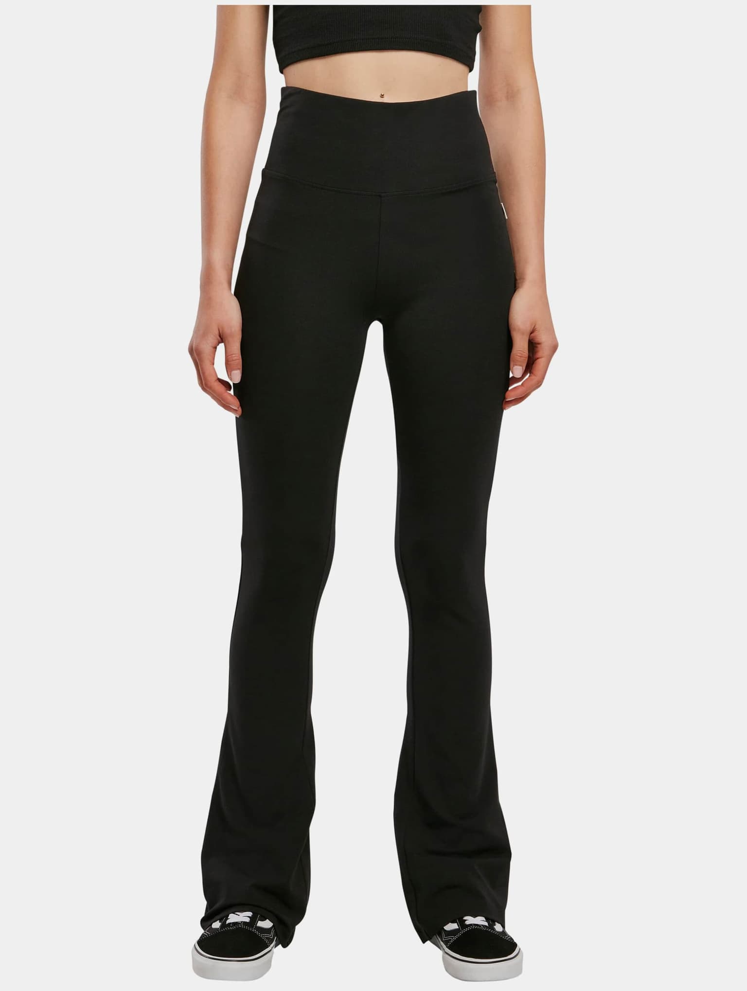Urban Classics Ladies Essentials Stretch Jersey Bootcut Leggings – Bild 3