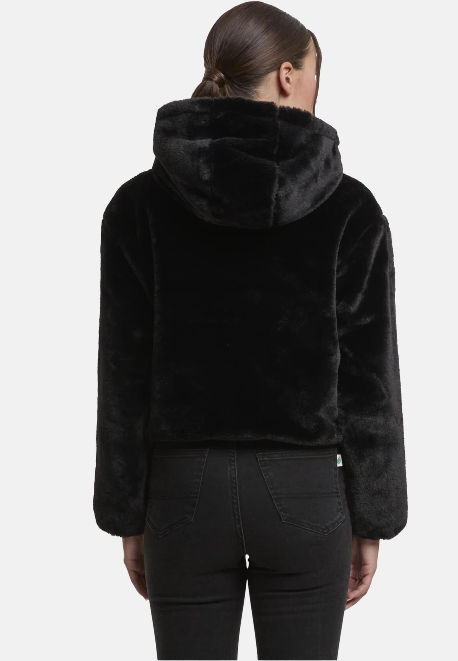 Urban Classics Ladies Full Zip Faux Fur Hoodie – Bild 2