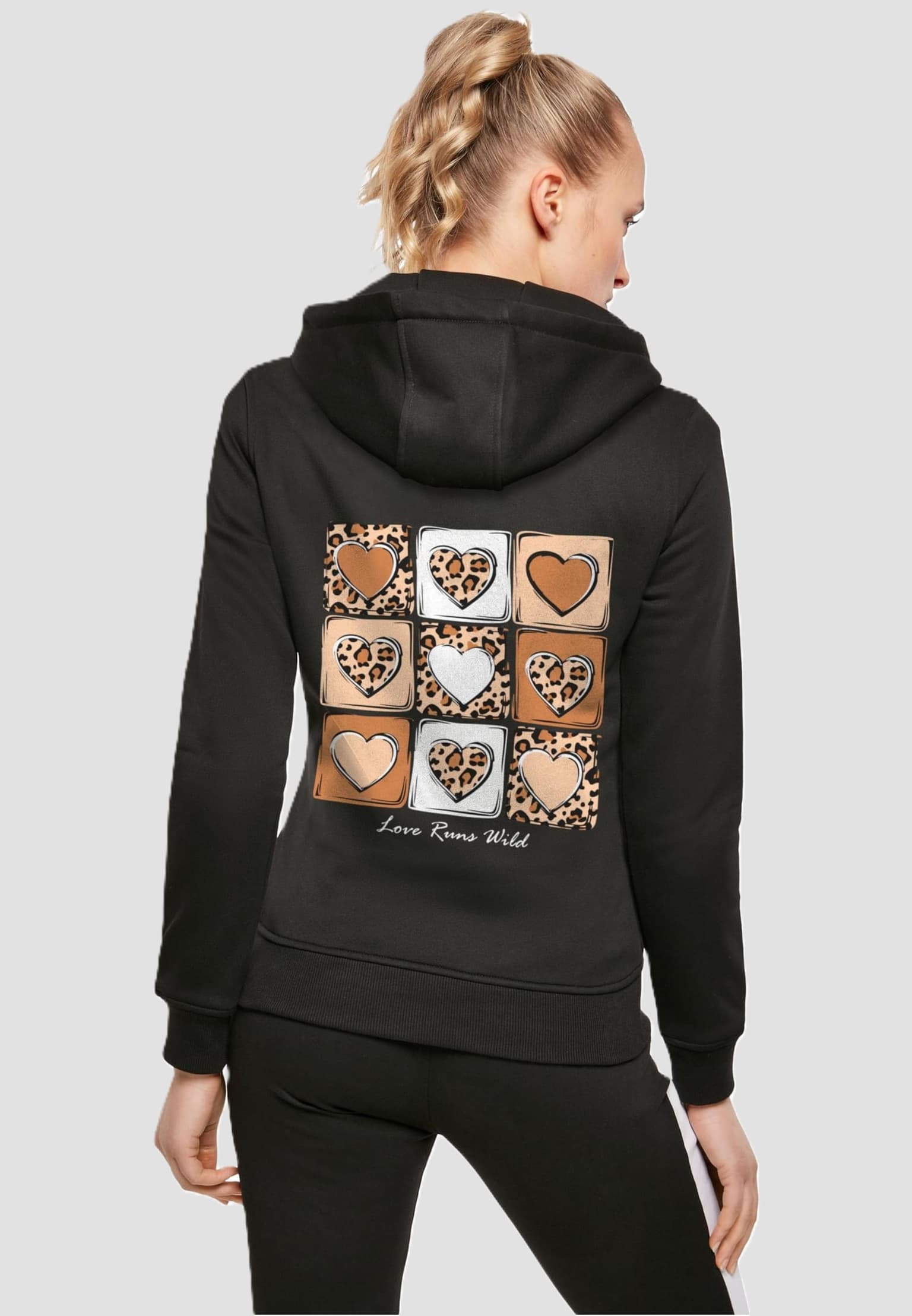 Merchcode Ladies Love Runs Wild Heavy Hoody – Bild 2