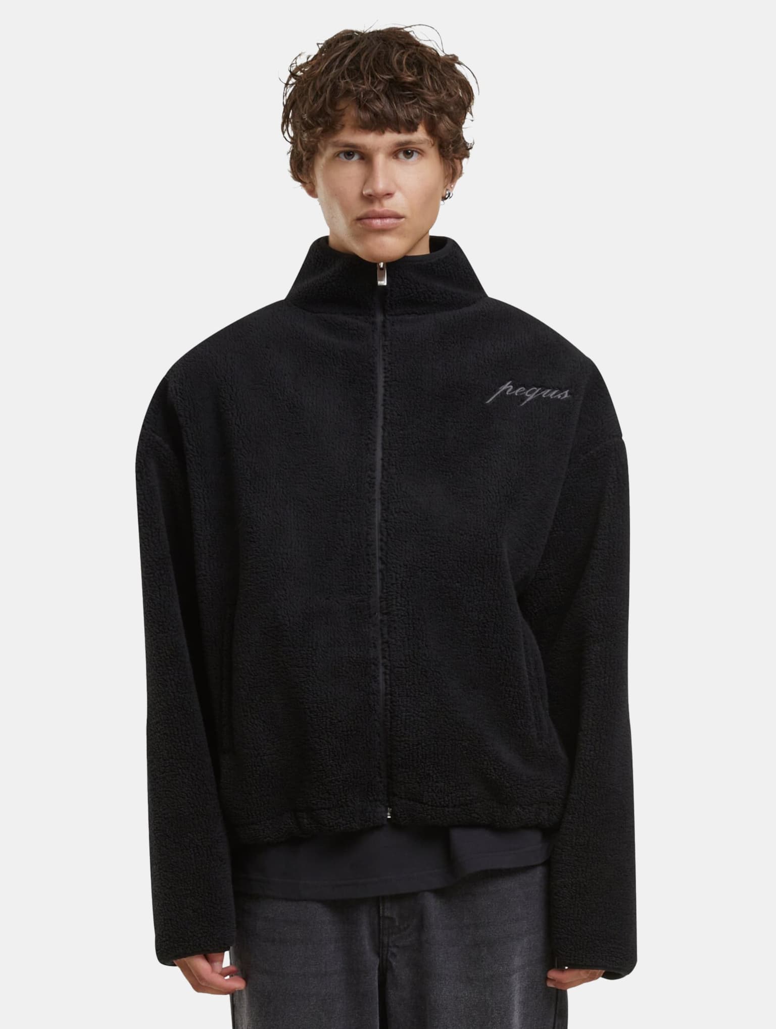 PEQUS Mykonos Script Teddy Fleece Übergangsjacke – Bild 3