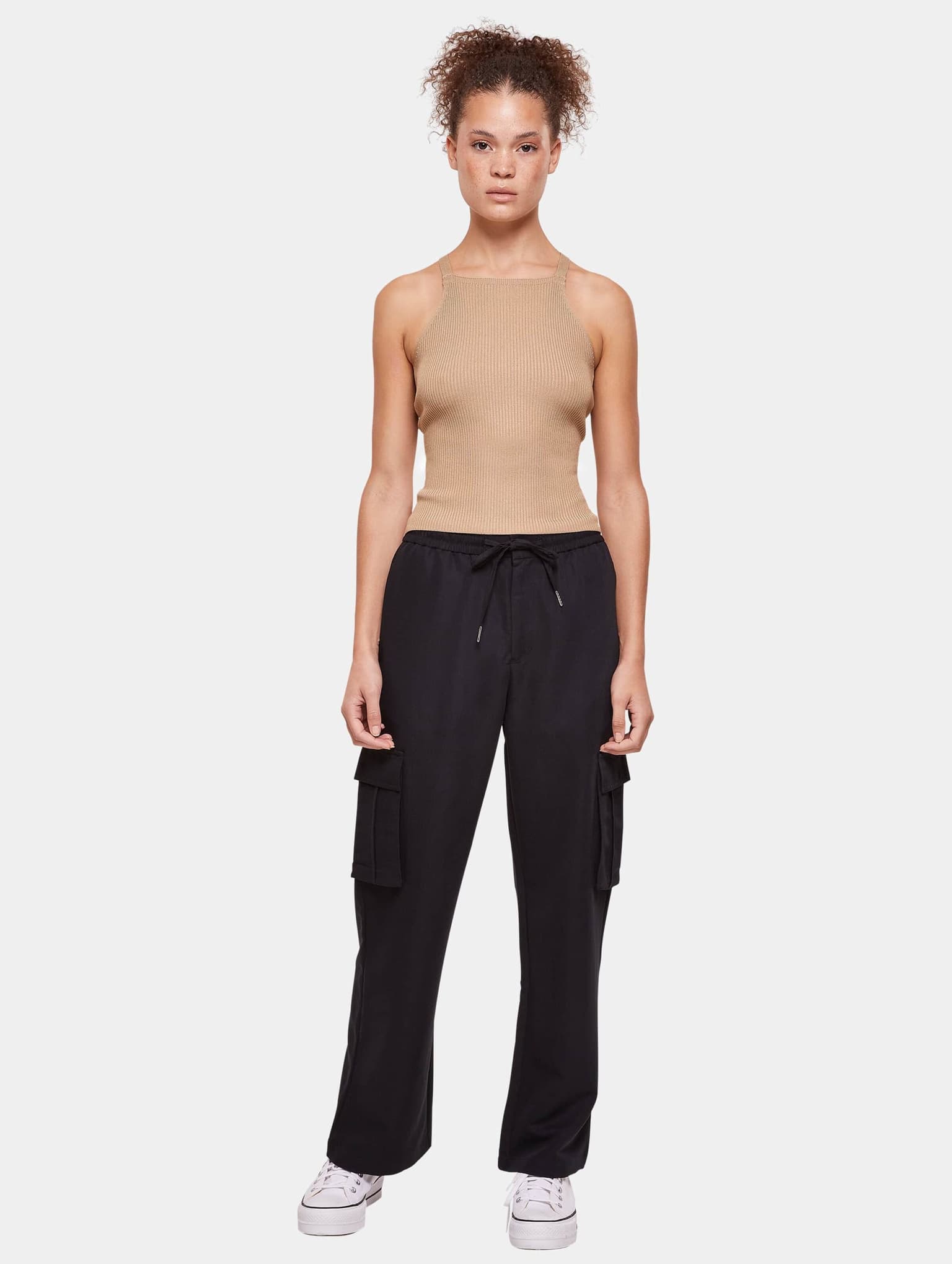 Urban Classics Ladies Rib Knit Crossed Back Top – Bild 3