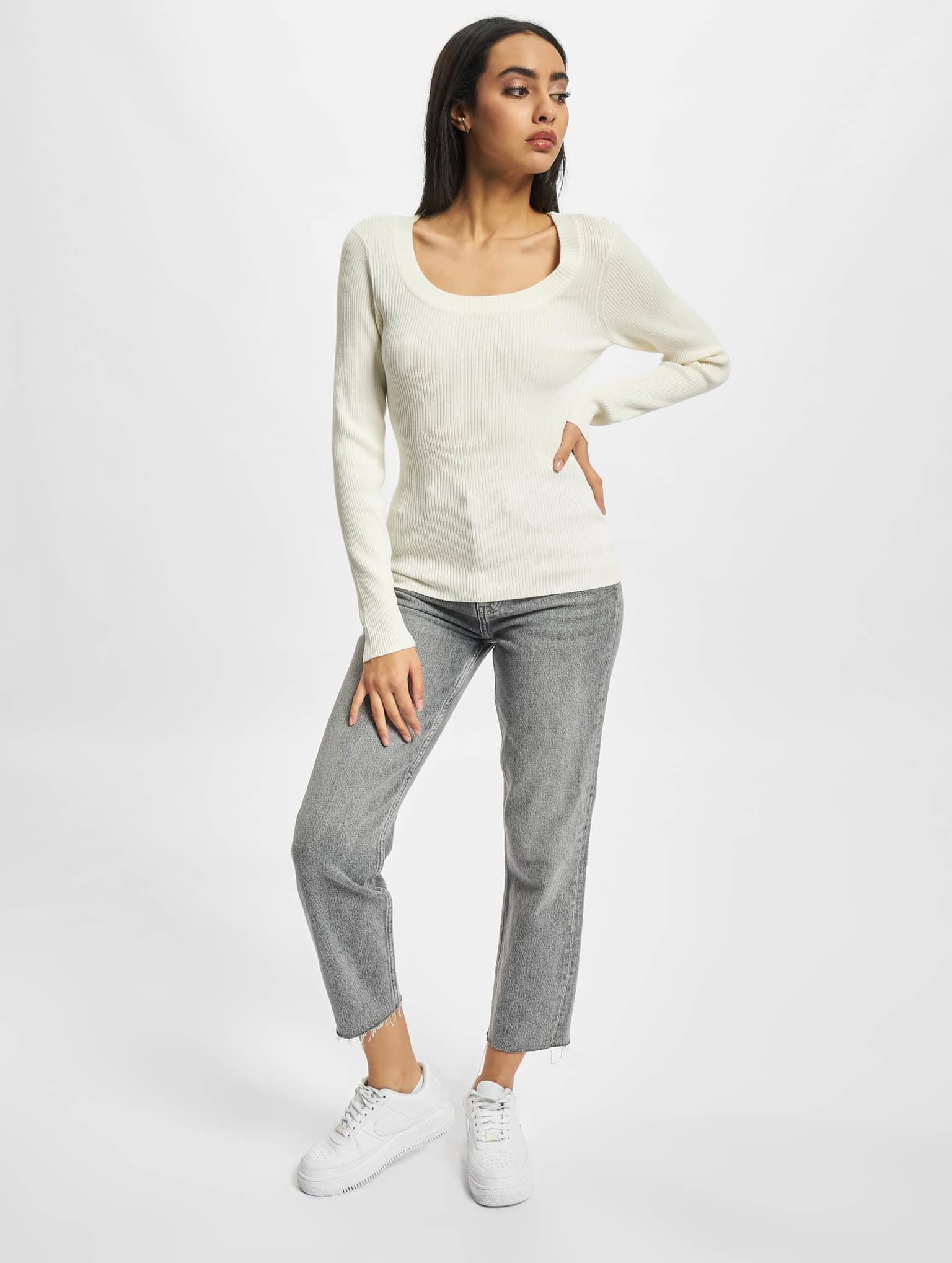 Urban Classics Ladies Wide Neckline Sweater – Bild 4