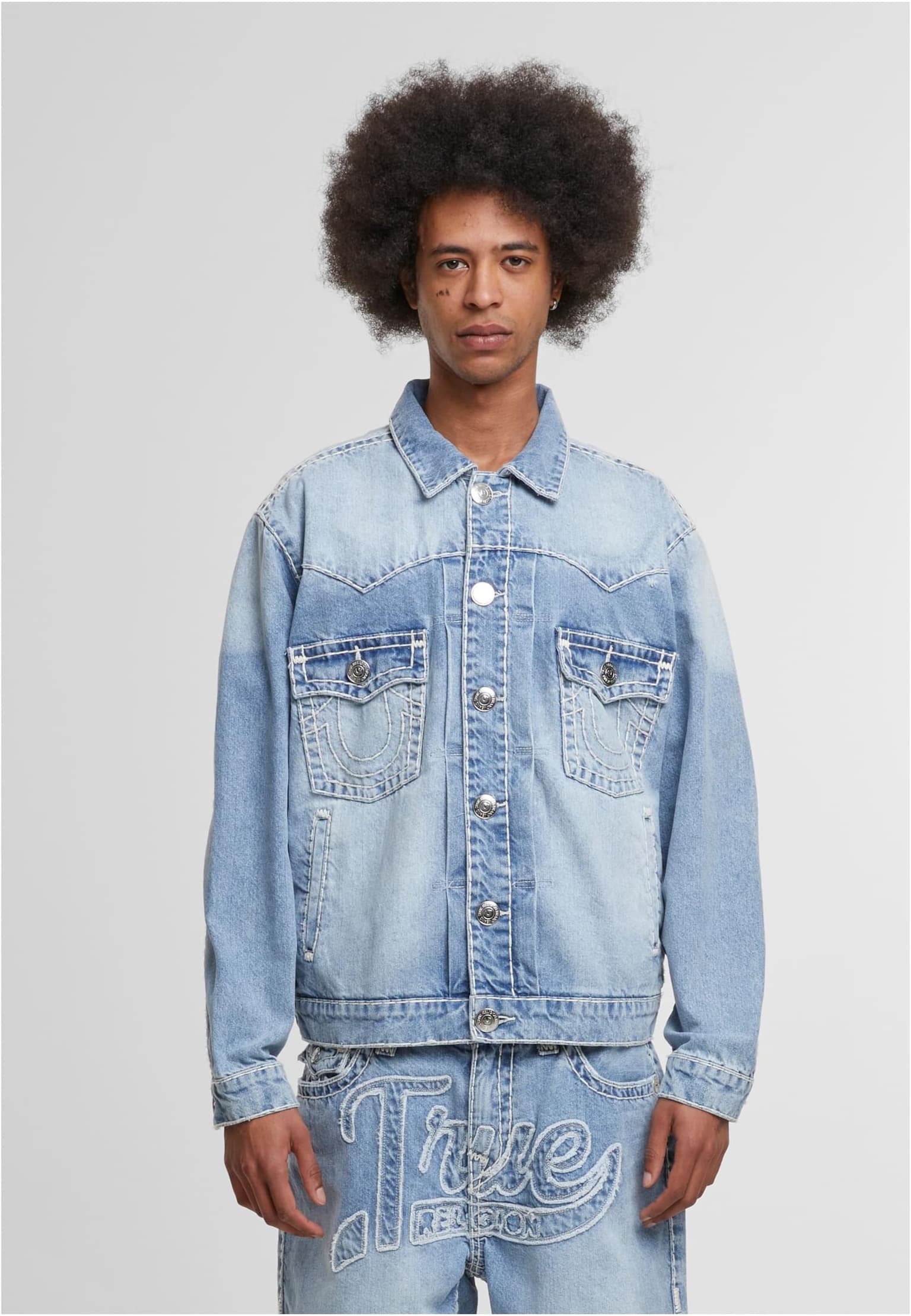 True Religion SUPER T OVERSIZED DENIM JACKET – Bild 3