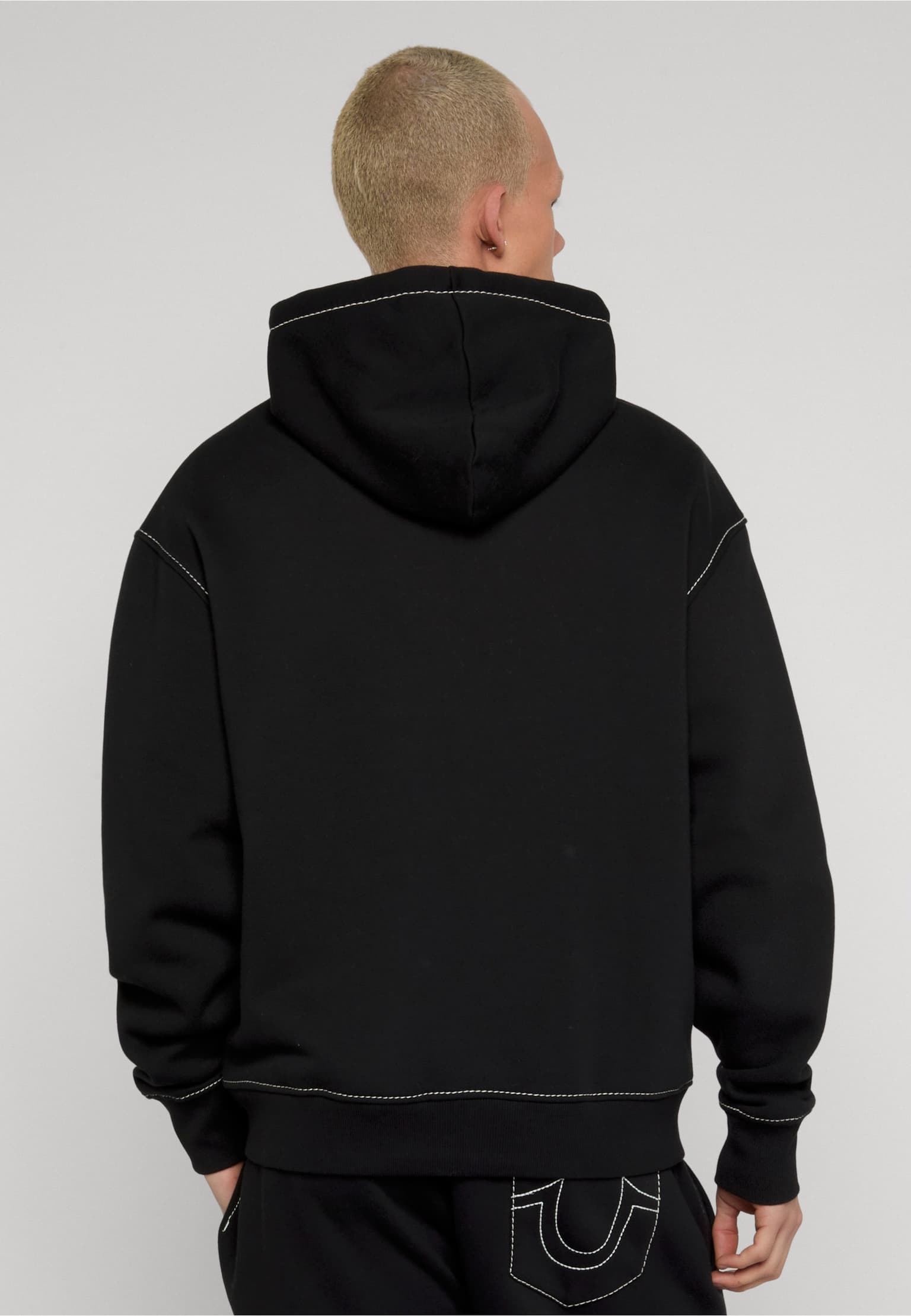 True Religion XL LOGO BIG T ZIP UP HOODIE – Bild 2