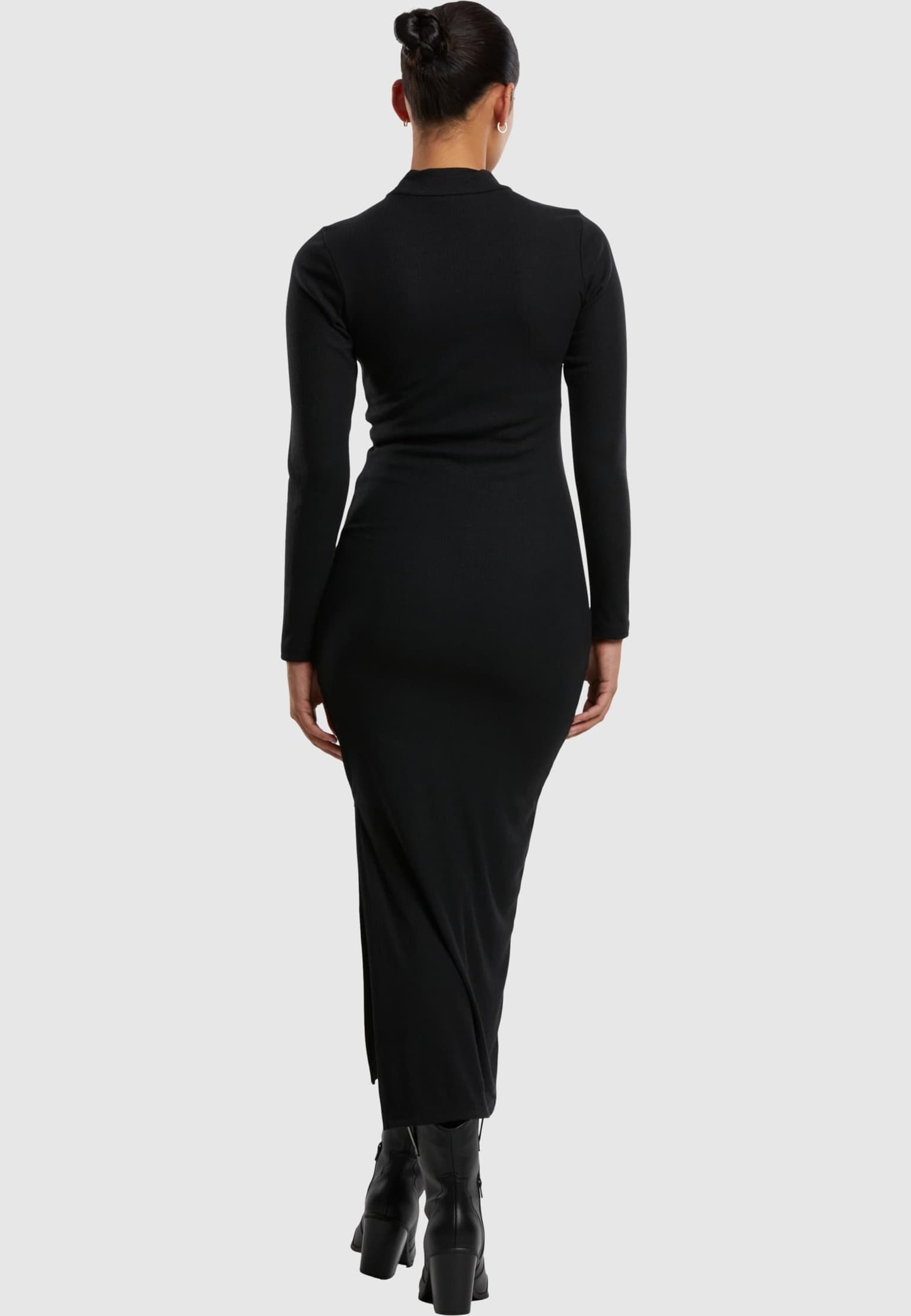 Urban Classics Ladies Rib Longlseeve Mockneck Dress – Bild 2