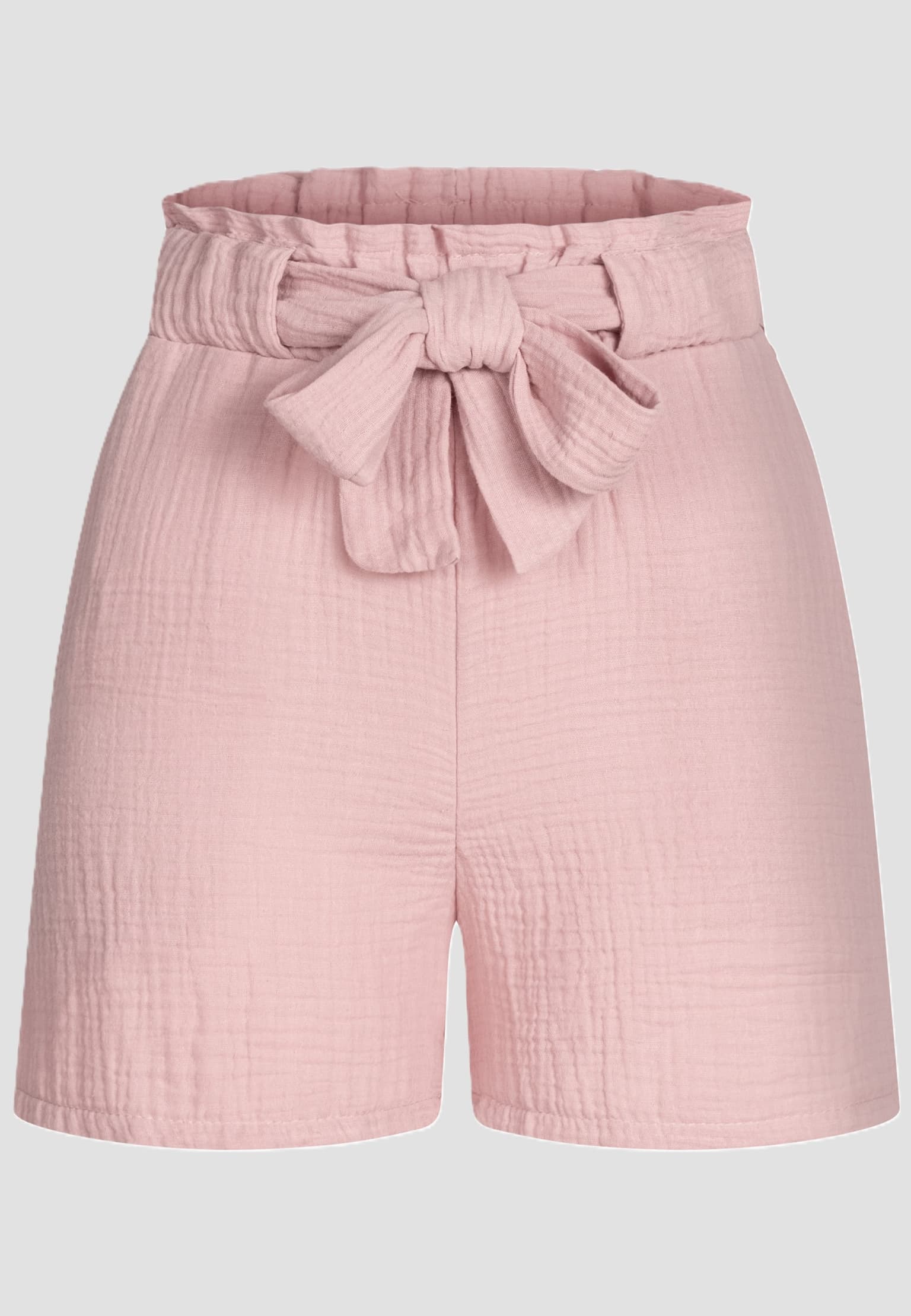 Cloud5ive Damen Musselin Short mit Bindegürtel – Bild 3