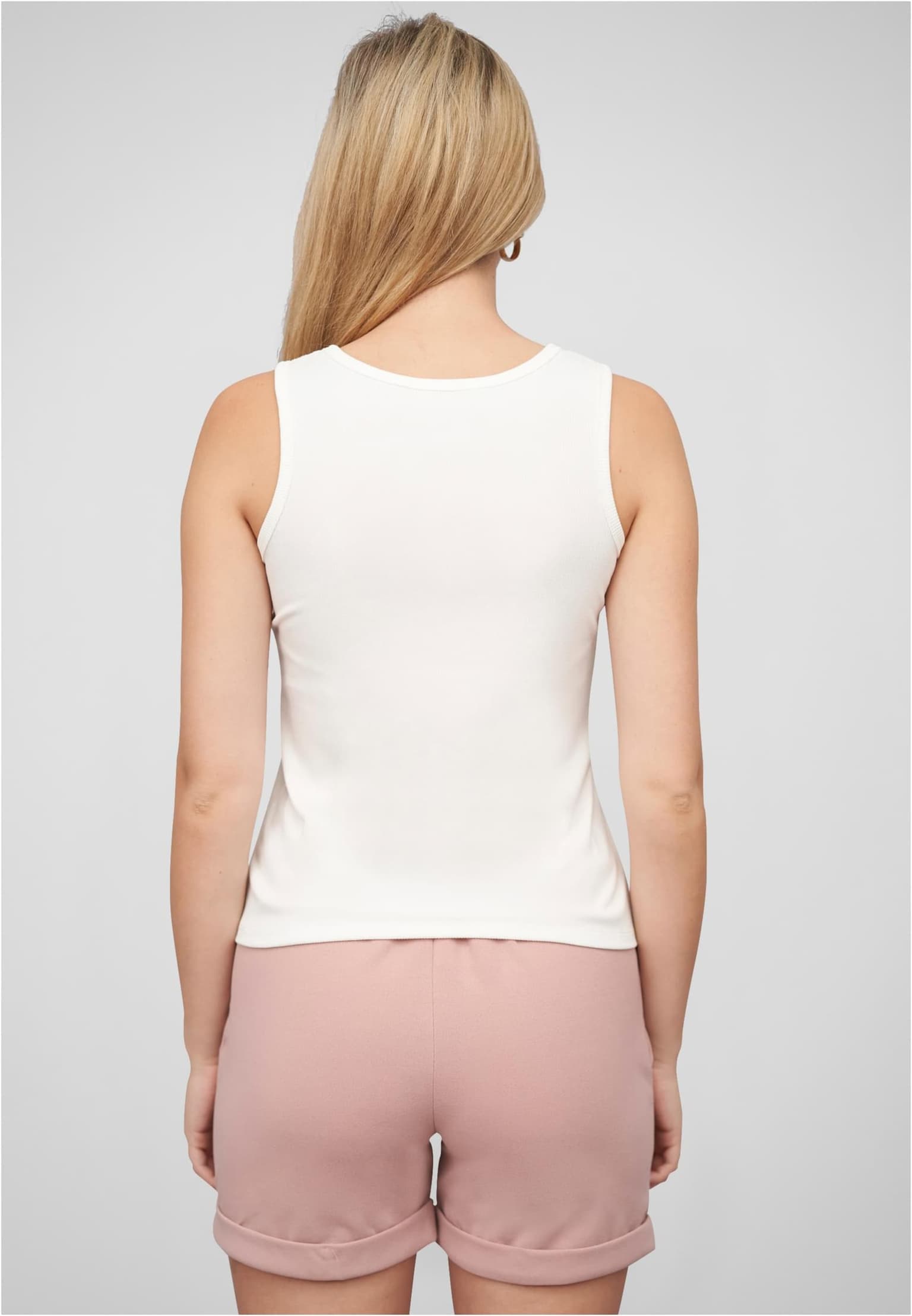 Cloud5ive Damen Ribbed Tank Top mit Knopfleiste und Federprint – Bild 2