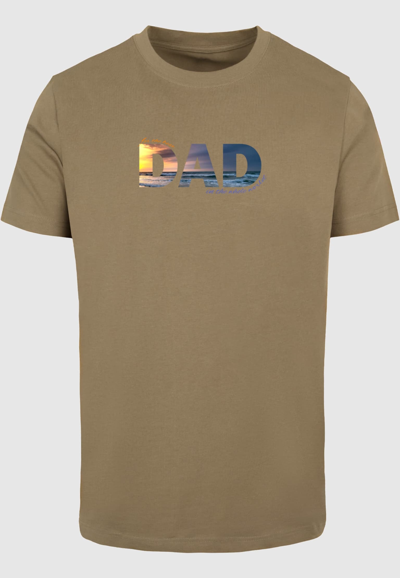 Merchcode POD For The Best Dad T-Shirt Round Neck – Bild 3