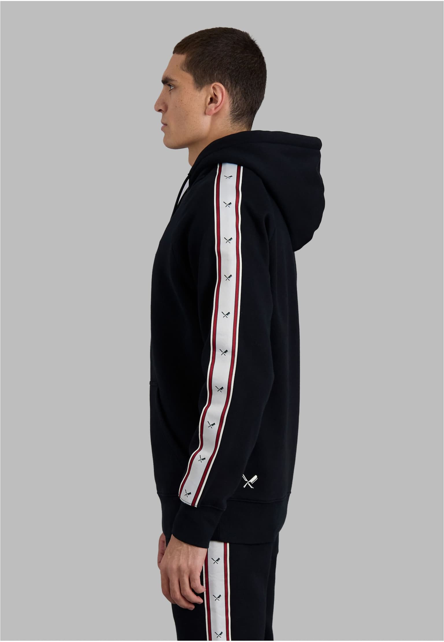 Distorted People Blades Tape Raglan Hoodie – Bild 3