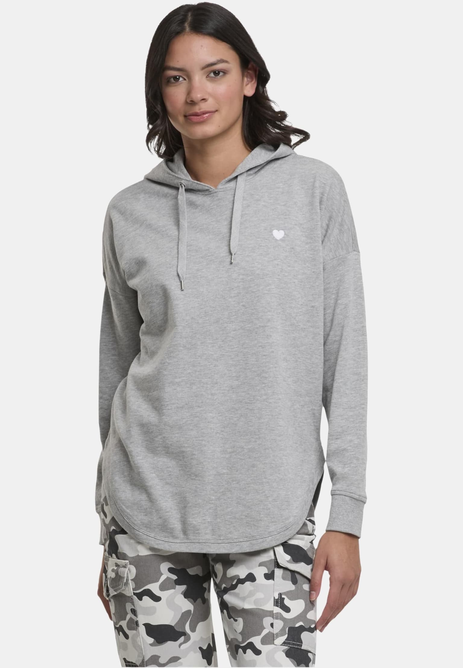 Mister Tee Heart EMB Ladies Oversized Hoody