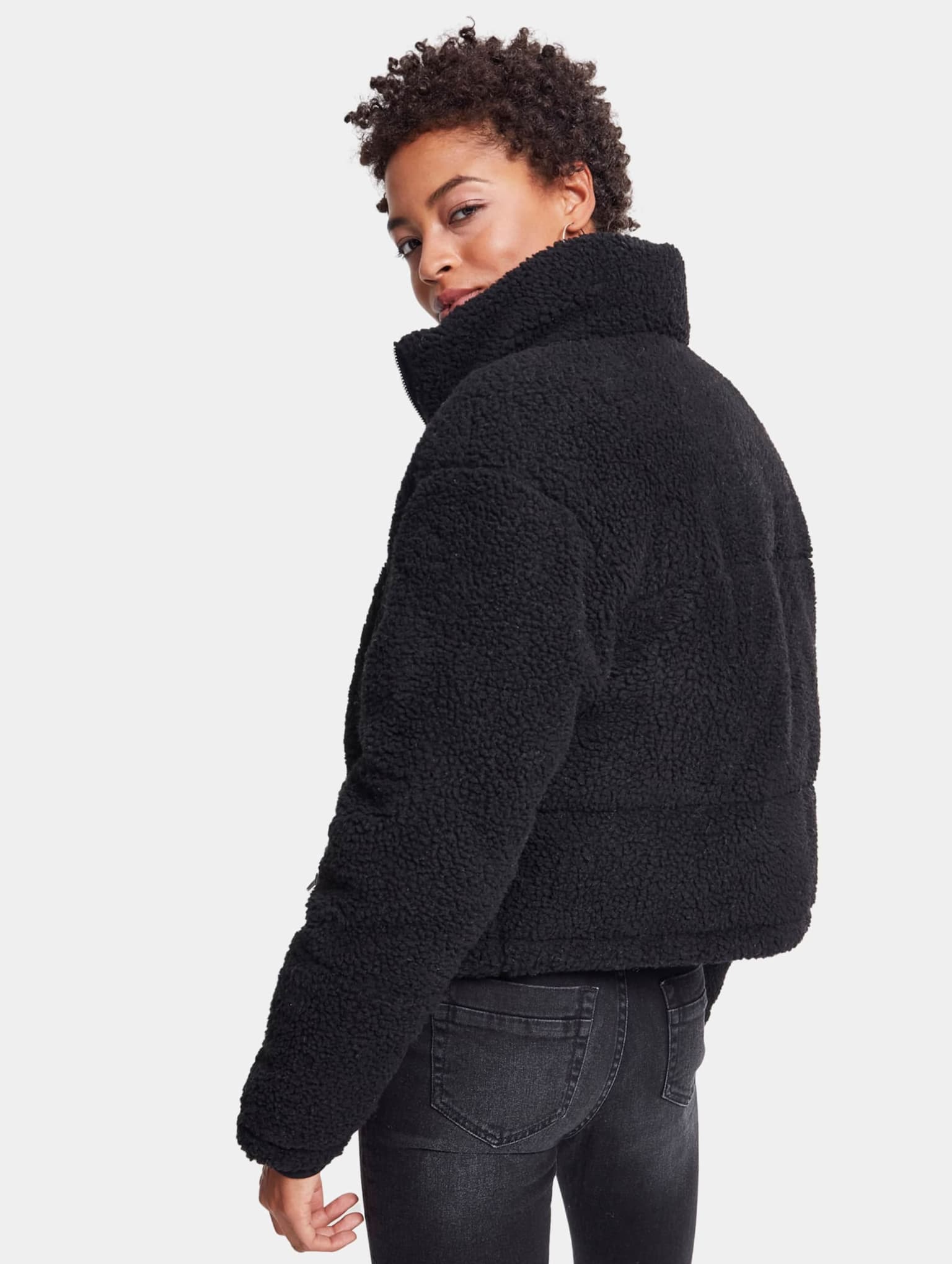Urban Classics Ladies Boxy Sherpa Puffer Jacket – Bild 2