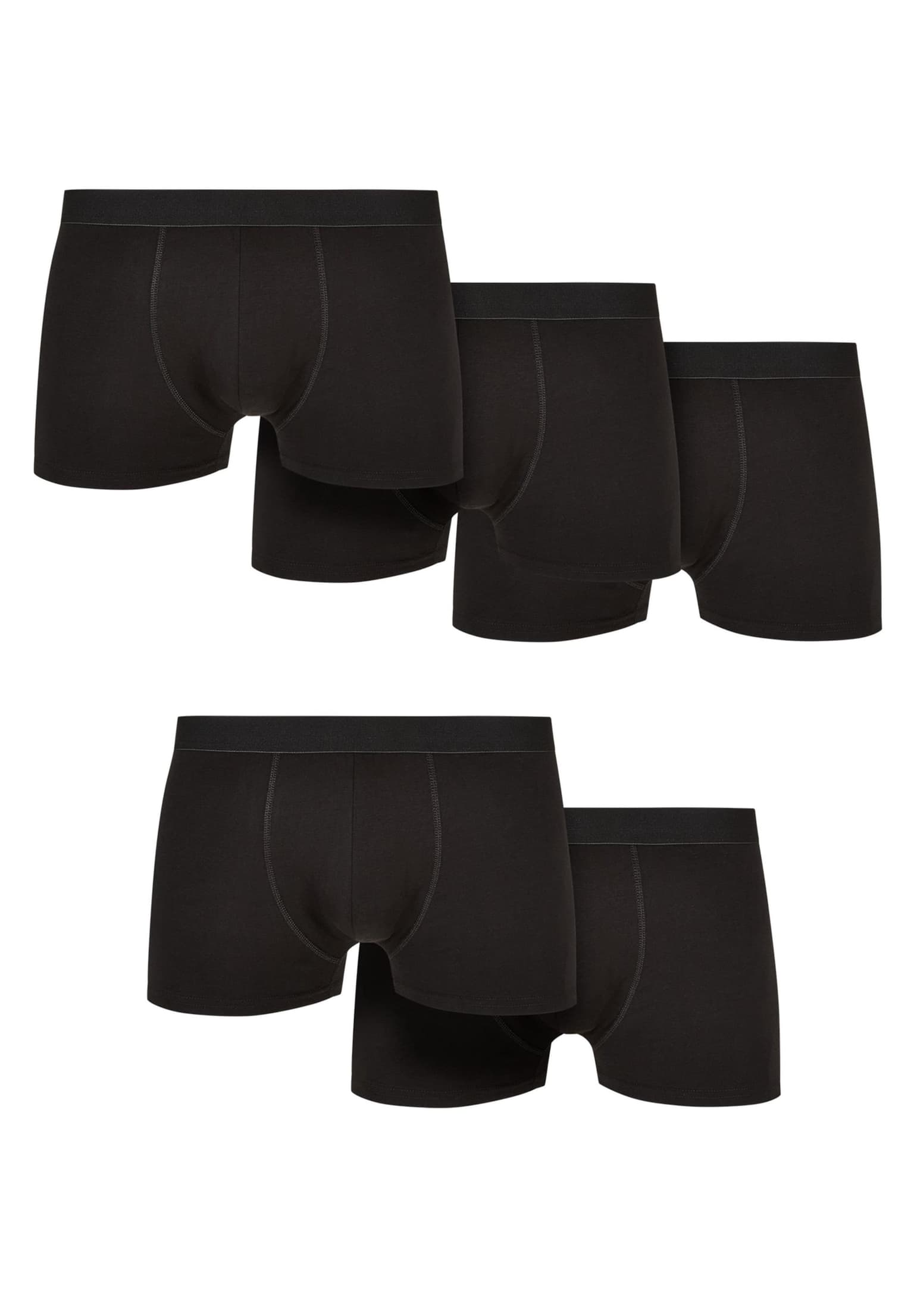 Urban Classics Solid Essentials Cotton Boxer Short 5-Pack – Bild 3
