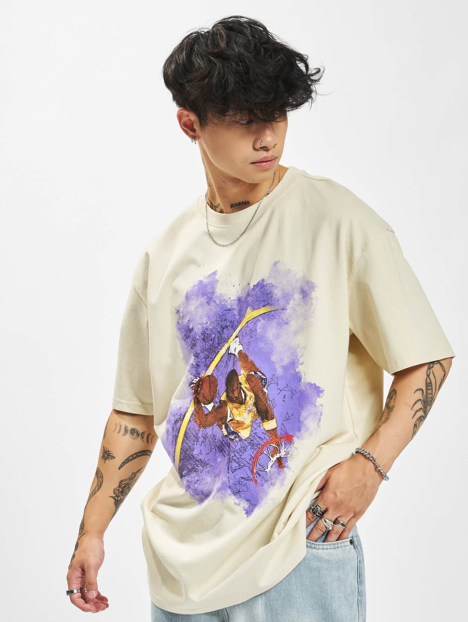 Mister Tee Basketball Clouds 2.0 Oversize