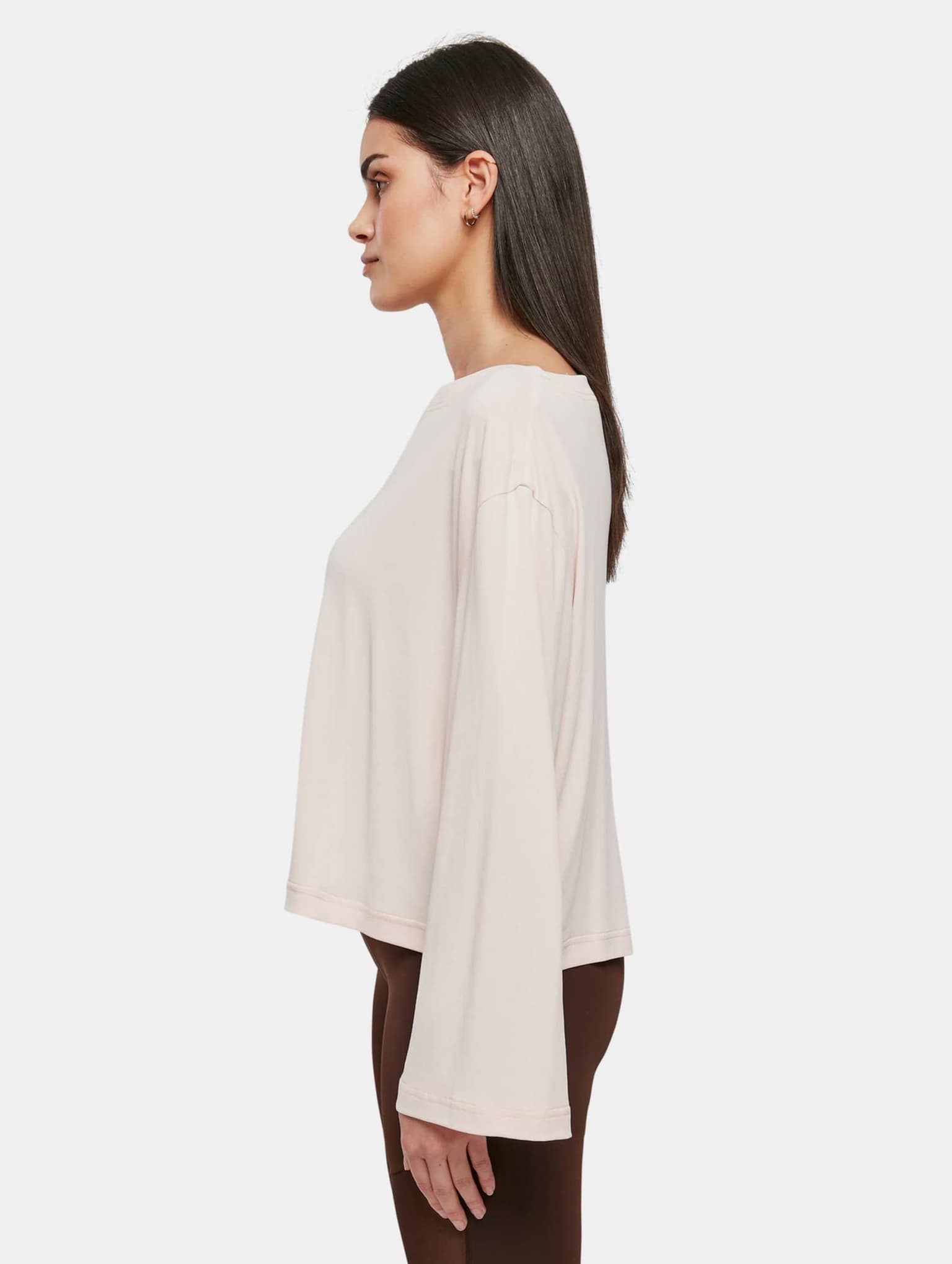 Urban Classics Ladies Short Modal Bateau Necklinie Longsleeve – Bild 3