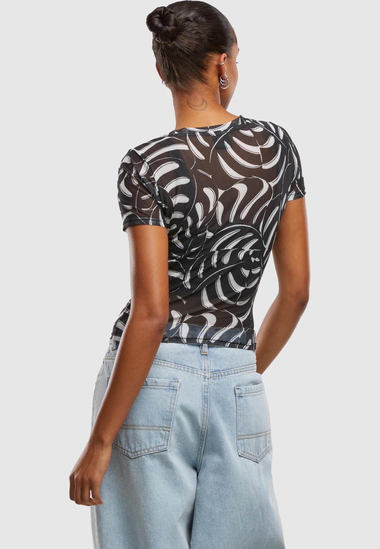 Urban Classics Ladies AOP Mesh Tee – Bild 2