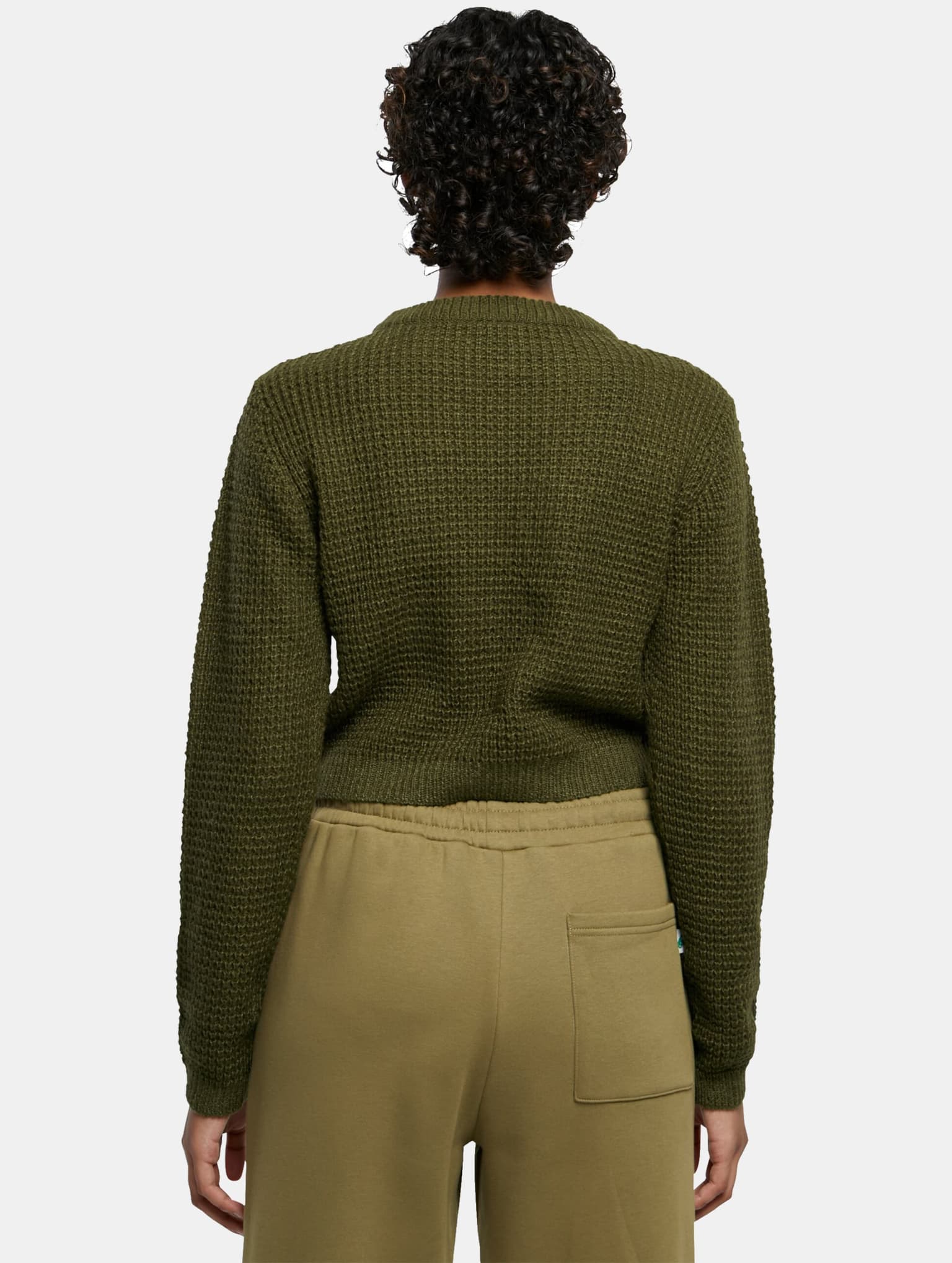 Urban Classics Ladies Short Waffle Sweater – Bild 2