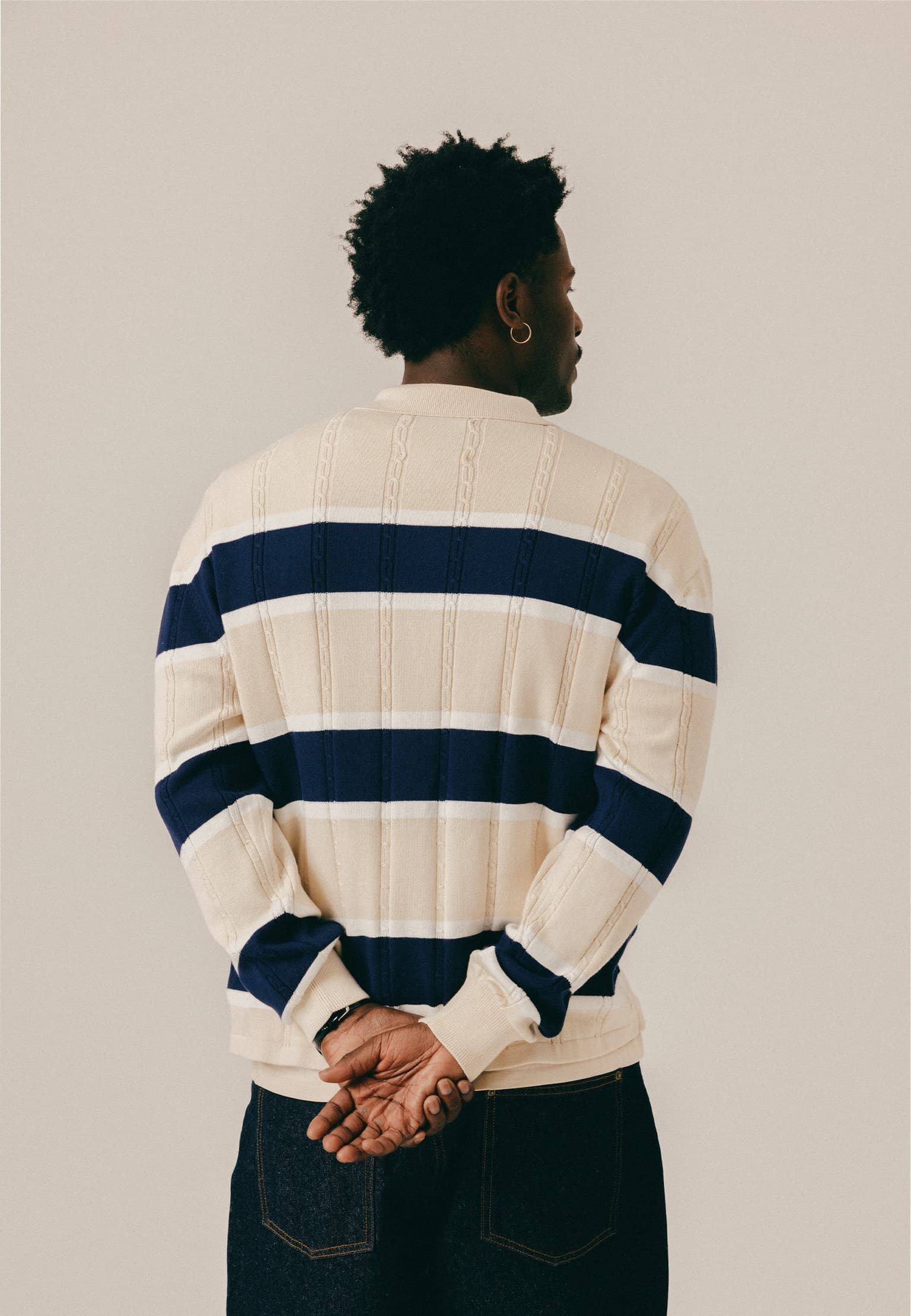 BLKVIS Cable Knit Longsleeve Polo – Bild 2