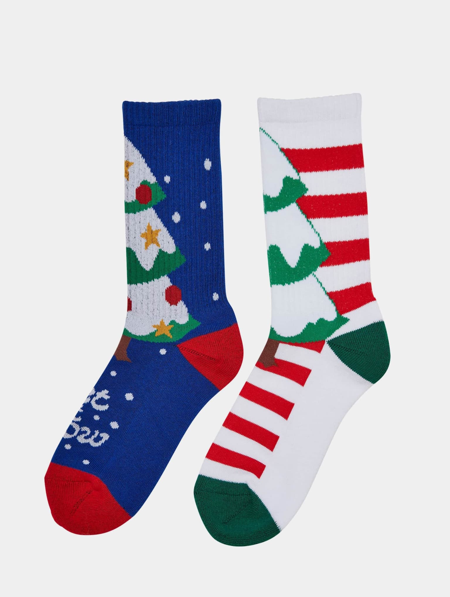 Urban Classics Fancy X-Mas Tree Socks 2-Pack