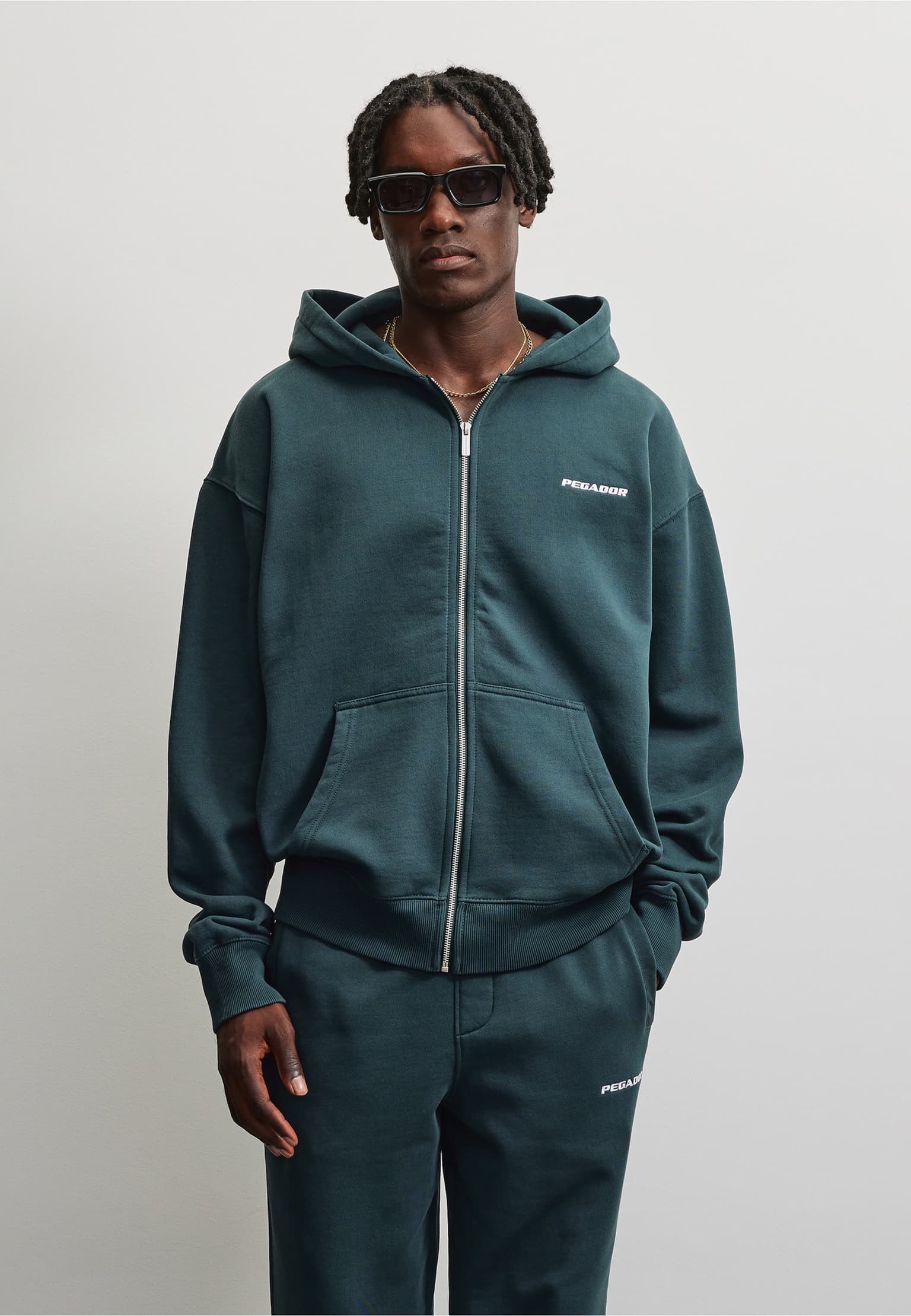 PEGADOR Logo Oversized Sweat Jacket