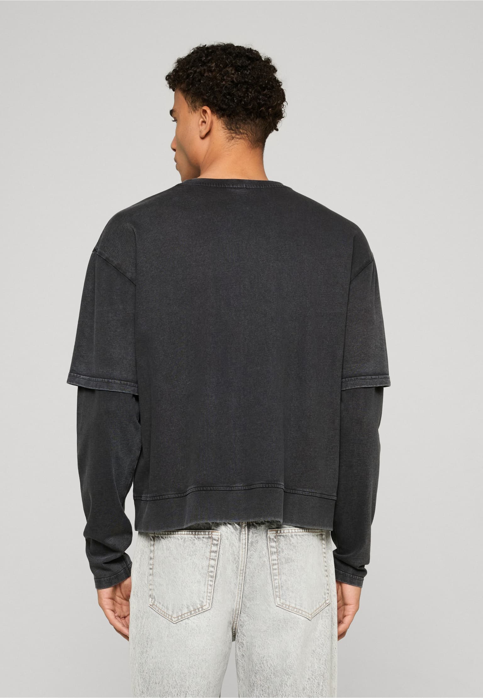 Urban Classics Washed Double Layered Longsleeve – Bild 2