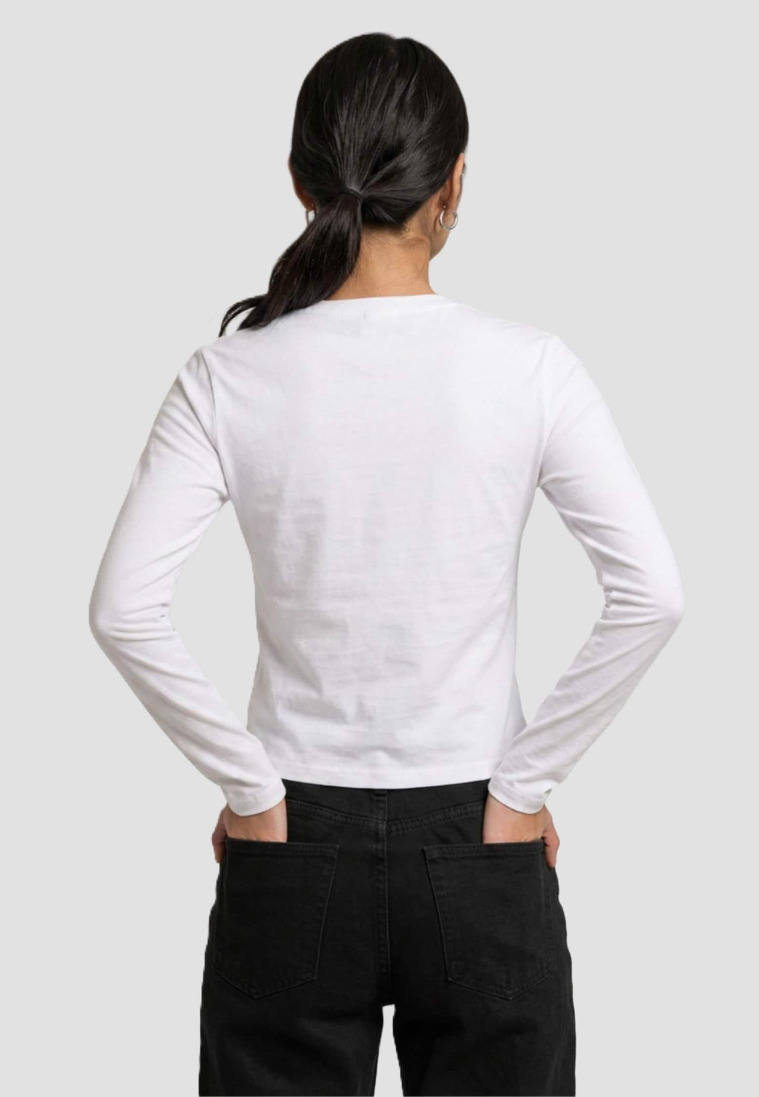 Miss Tee Bow Oneliner Ladies Short Longsleeve – Bild 2