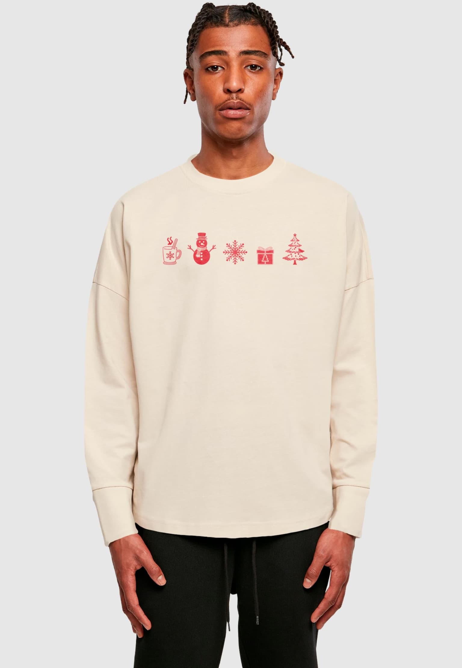 Merchcode Christmas Elements Longsleeve