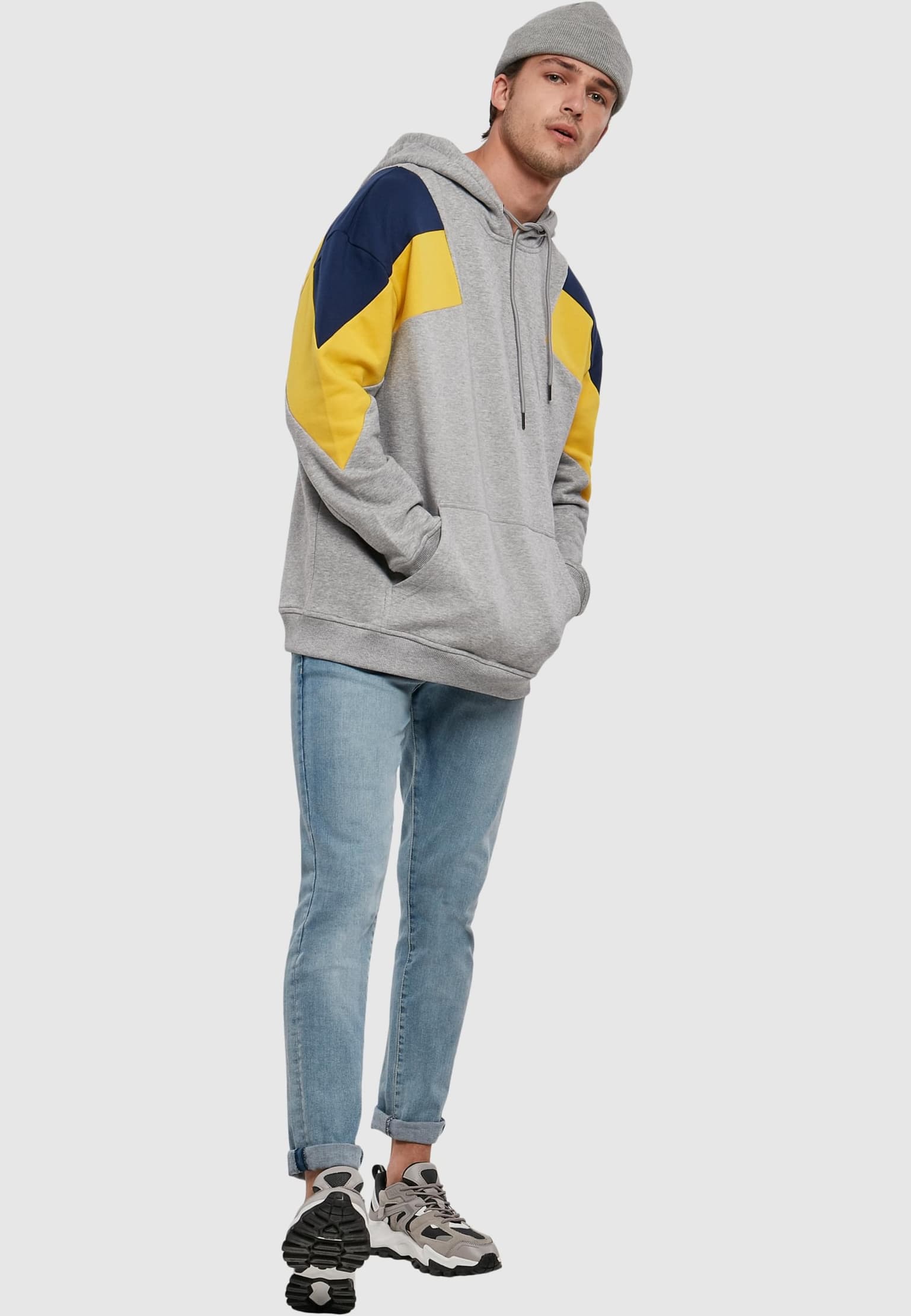 Urban Classics Oversize 3-Tone Hoody – Bild 4