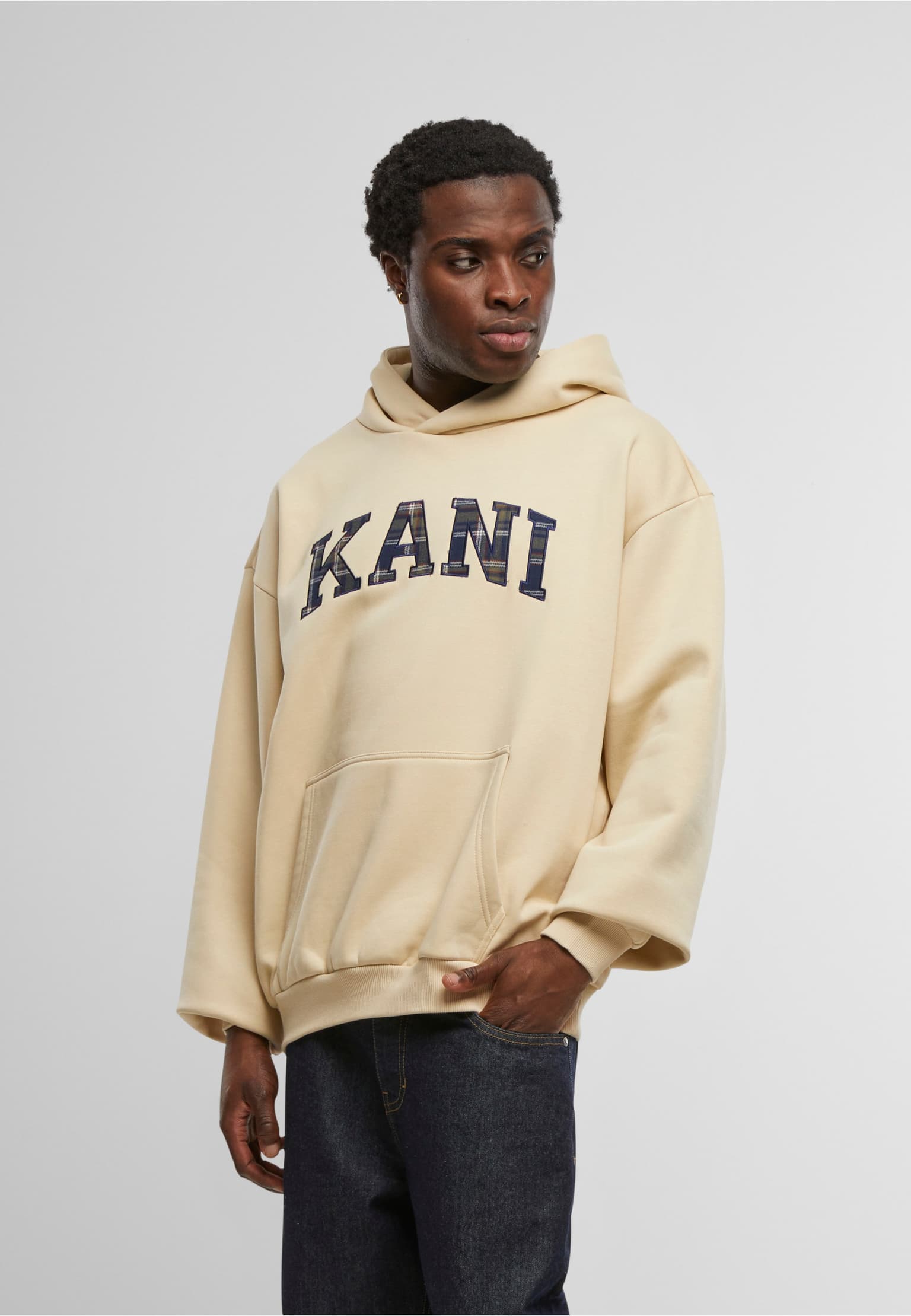 Karl Kani Serif Check Os Hoodie