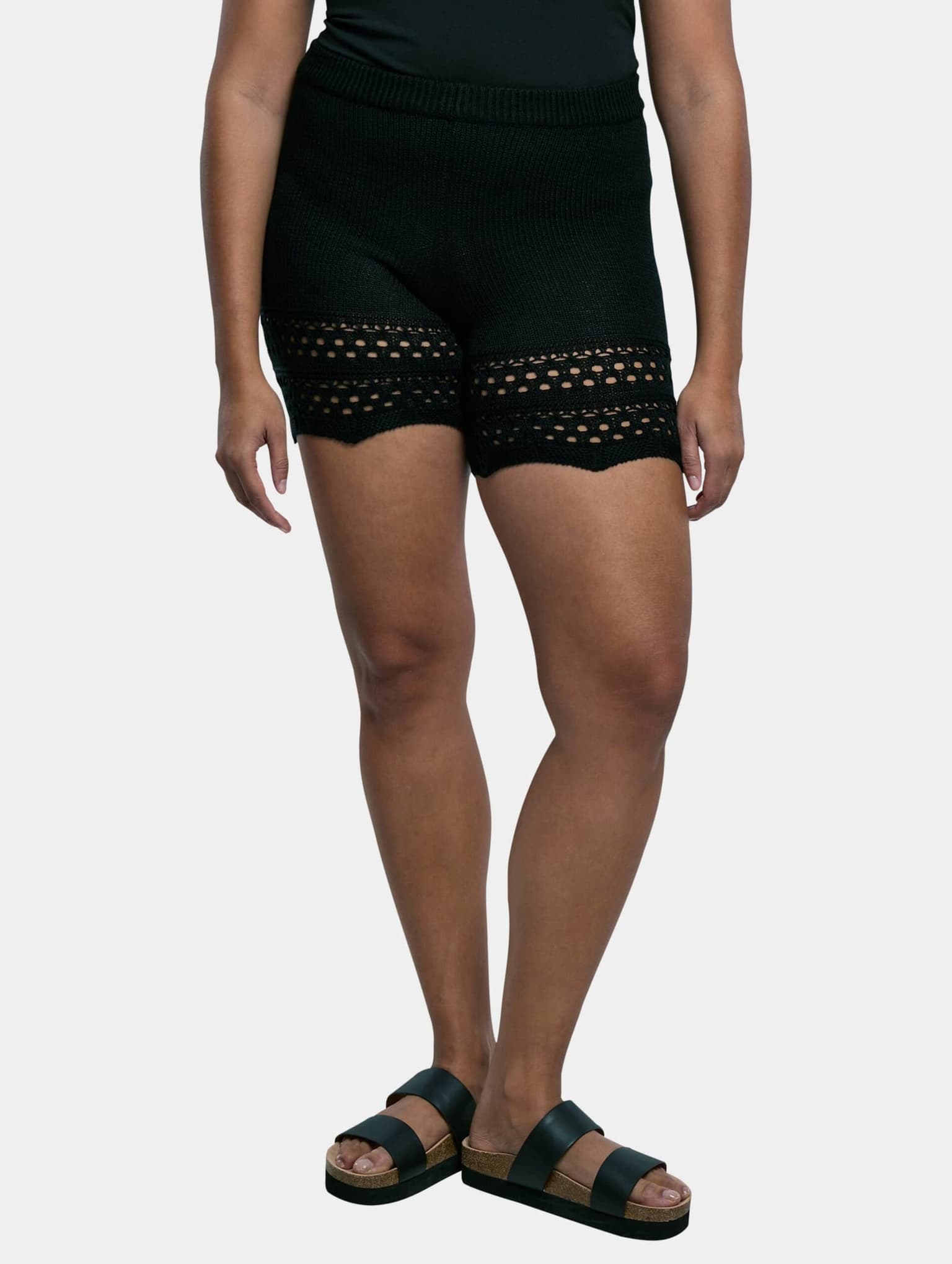 Urban Classics Ladies Crochet Knit Short