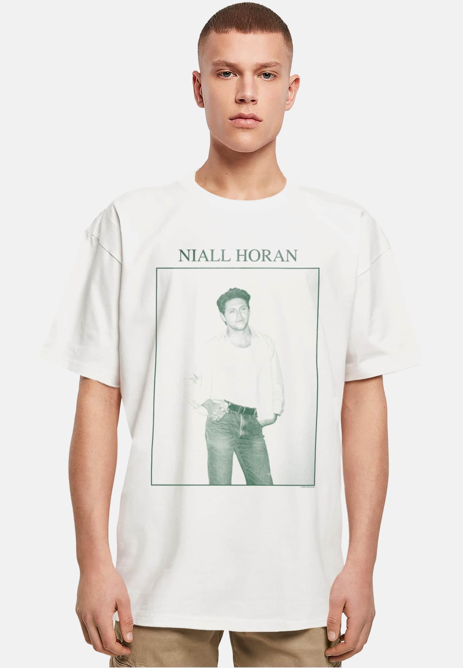 Merchcode Niall Horan - Natural Photo Heavy Oversize Tee