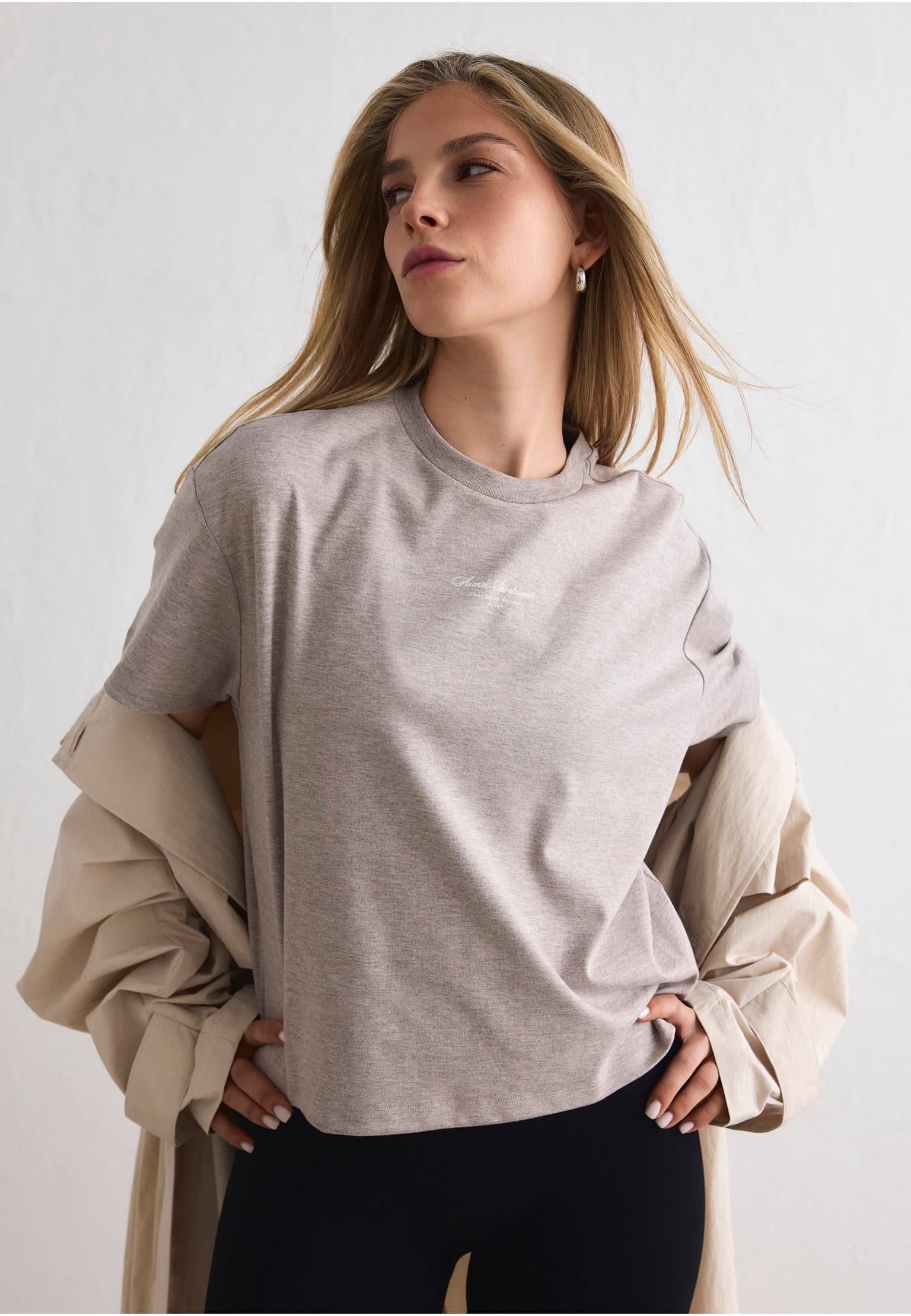 aimn Script Boxy T-shirt – Bild 3