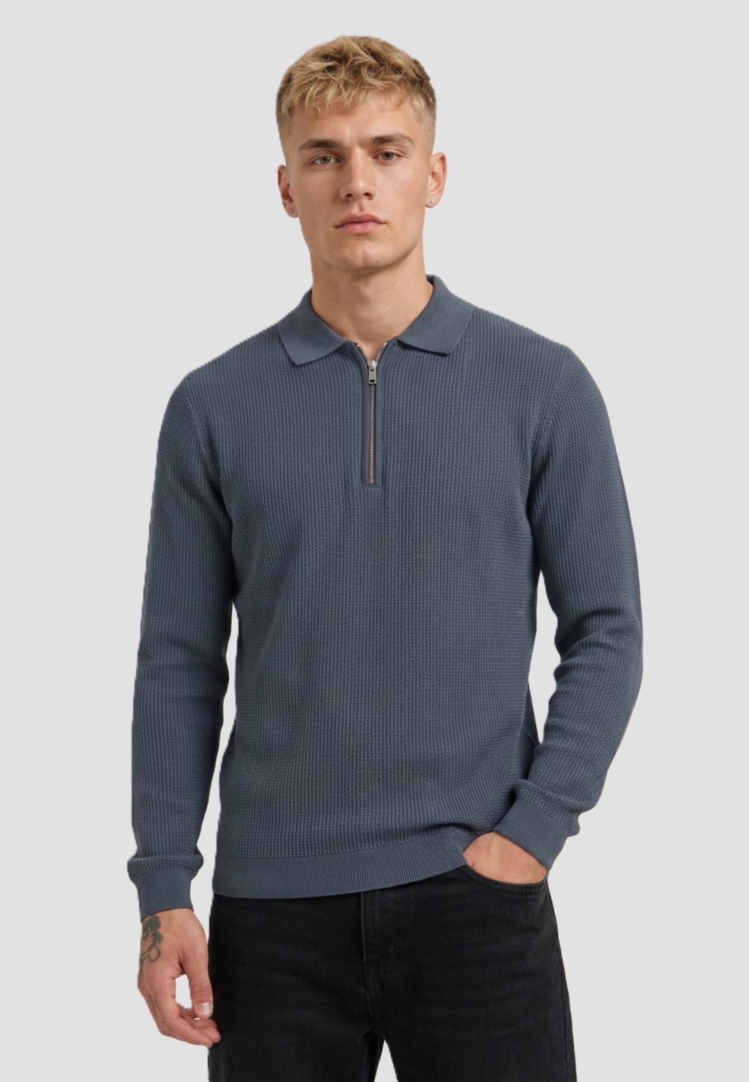 Dstrezzed Kostas Zip Polo