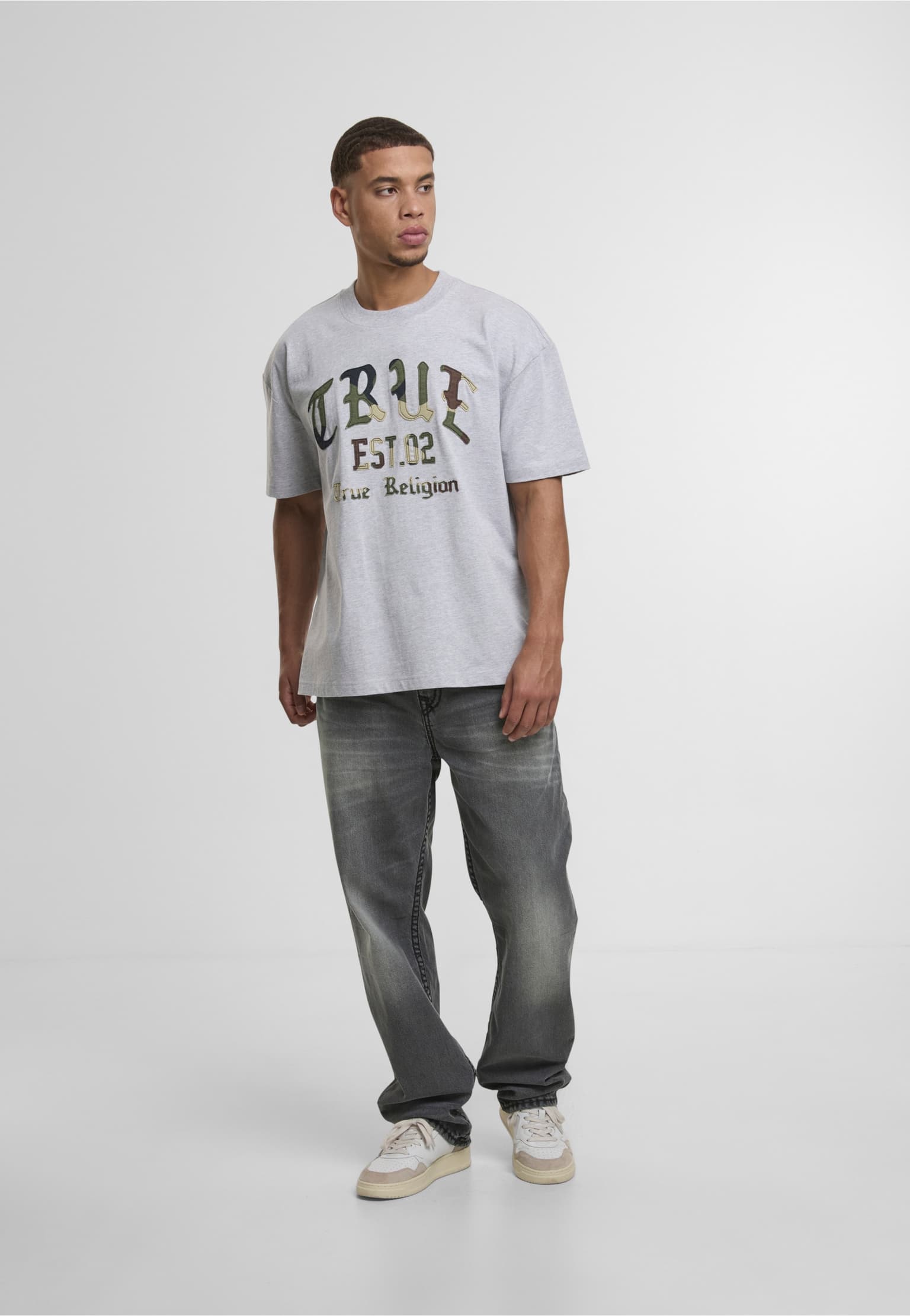 True Religion FOREST CAMO OVERSIZED TEE – Bild 3