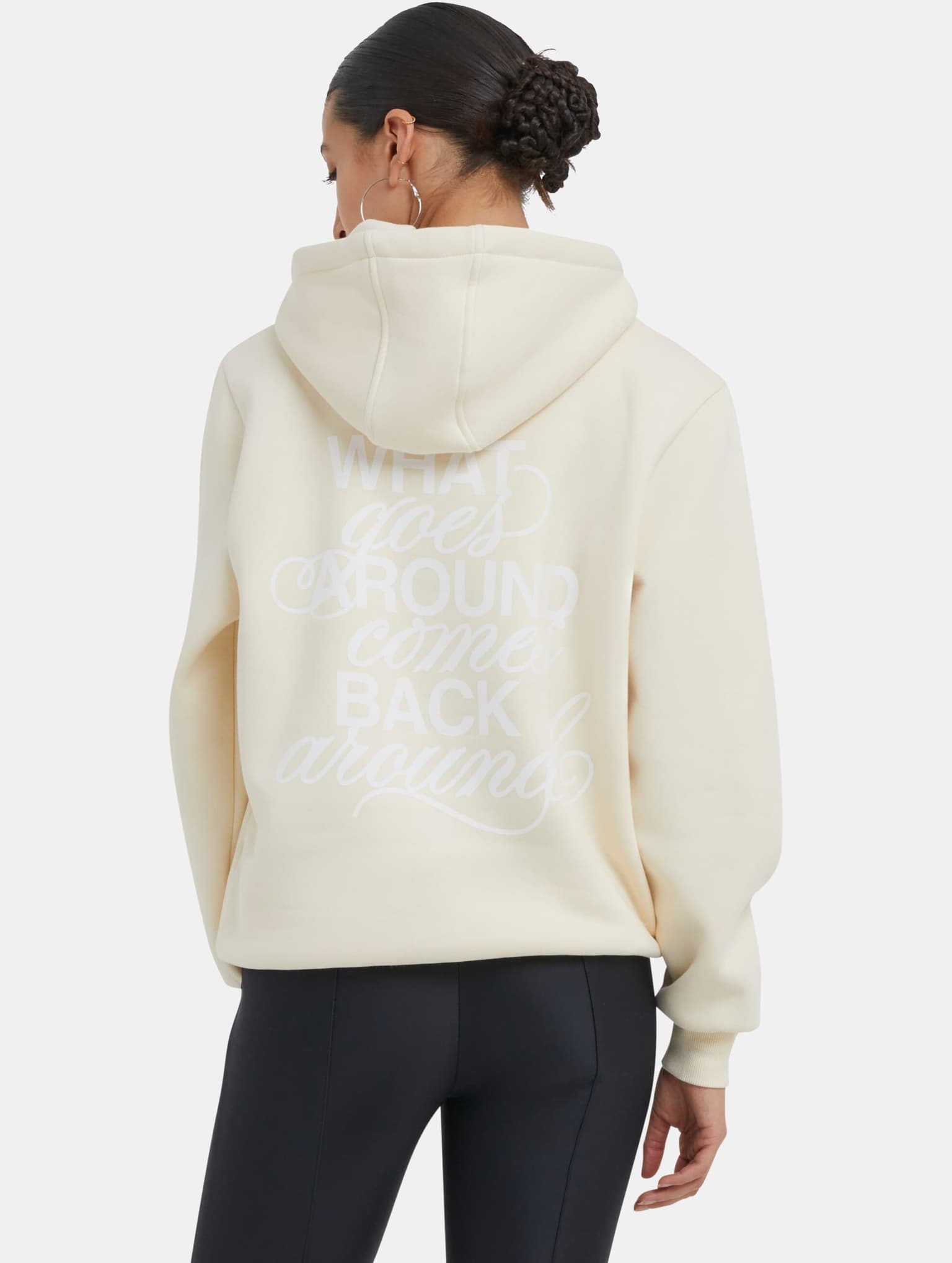 Miss Tee Back Around Ladies Fluffy Hoody – Bild 2