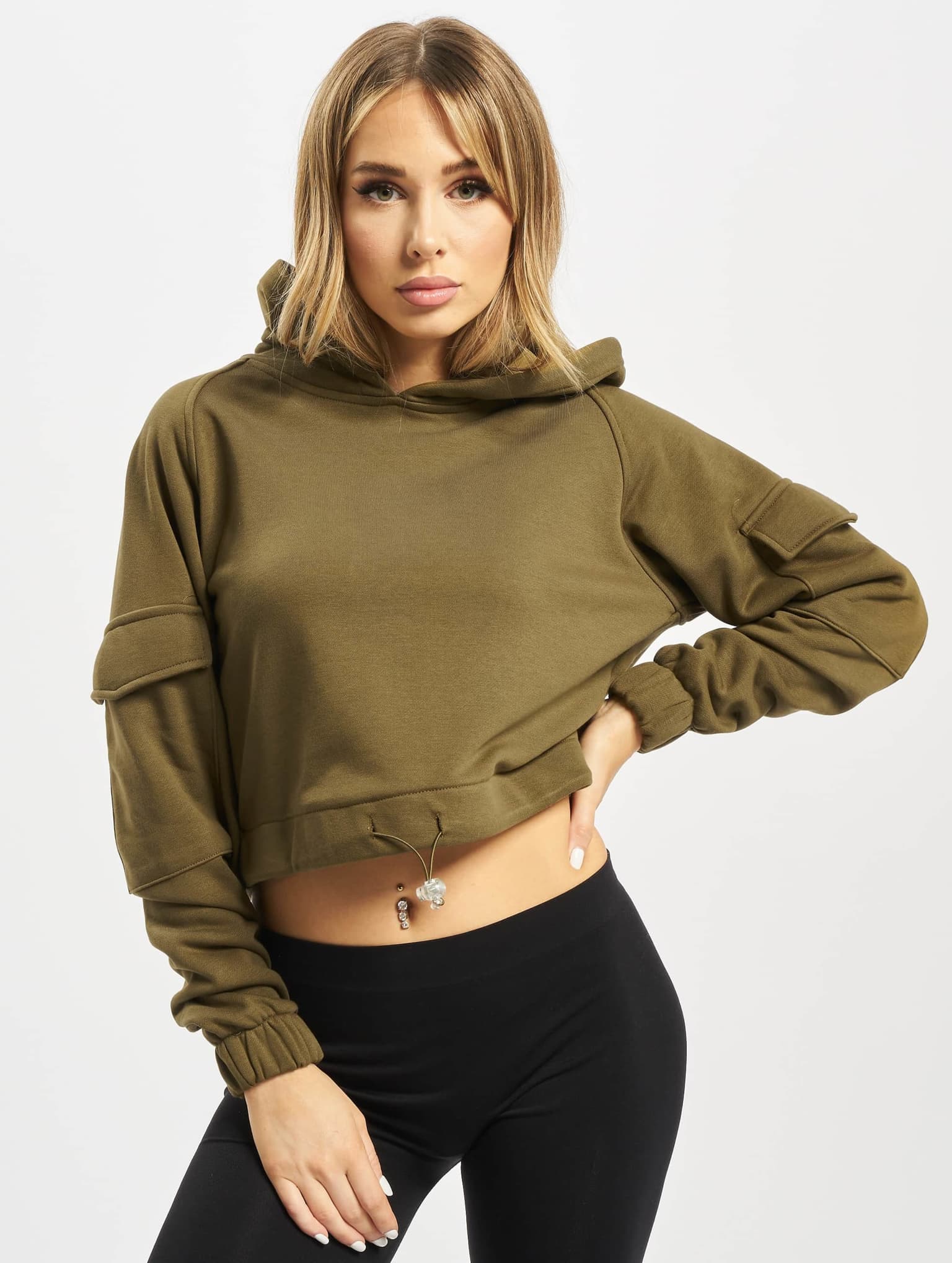 Urban Classics Ladies Short Worker Hoody – Bild 3