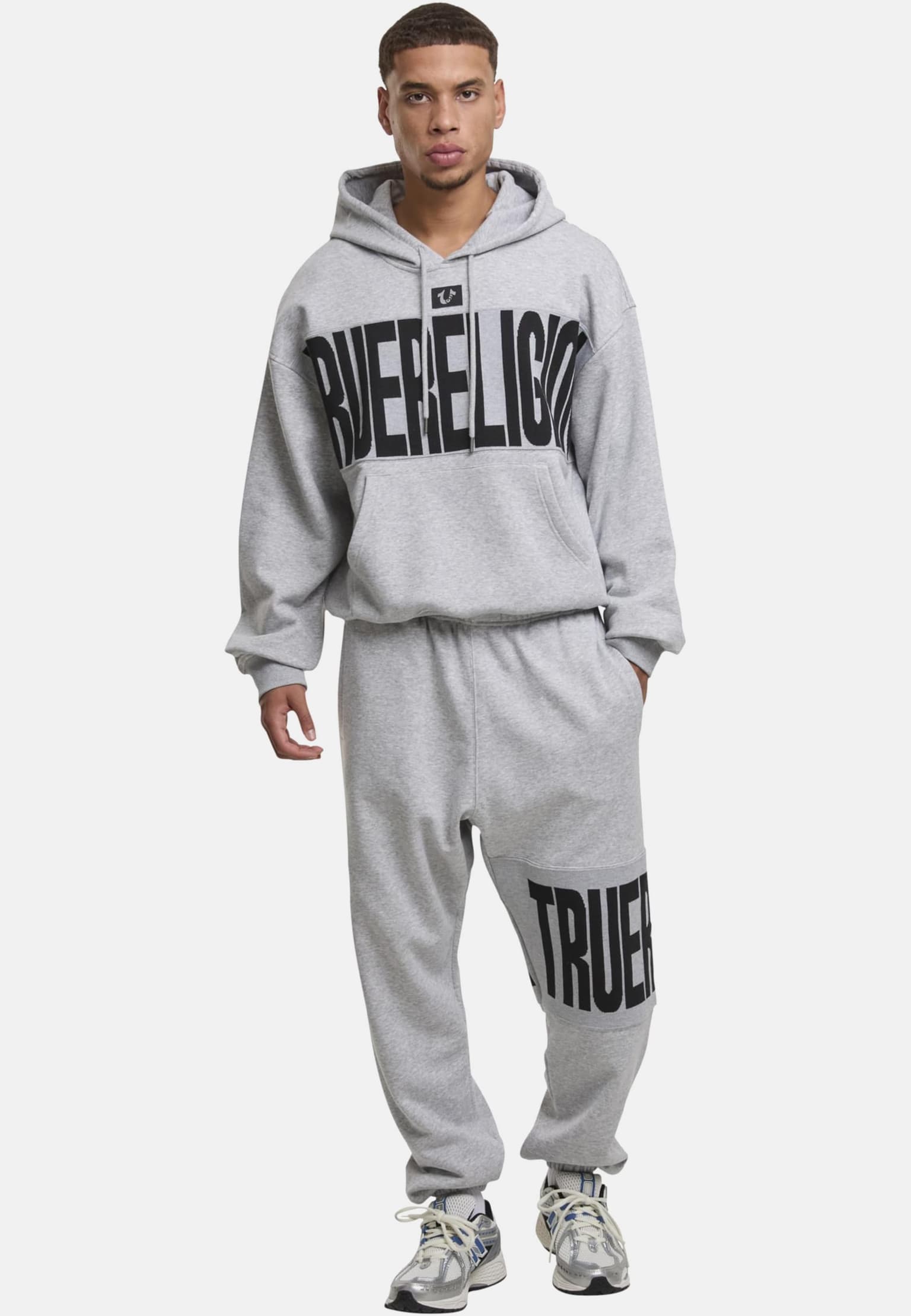 True Religion KNIT PANEL TR CINCHED HOODIE – Bild 4