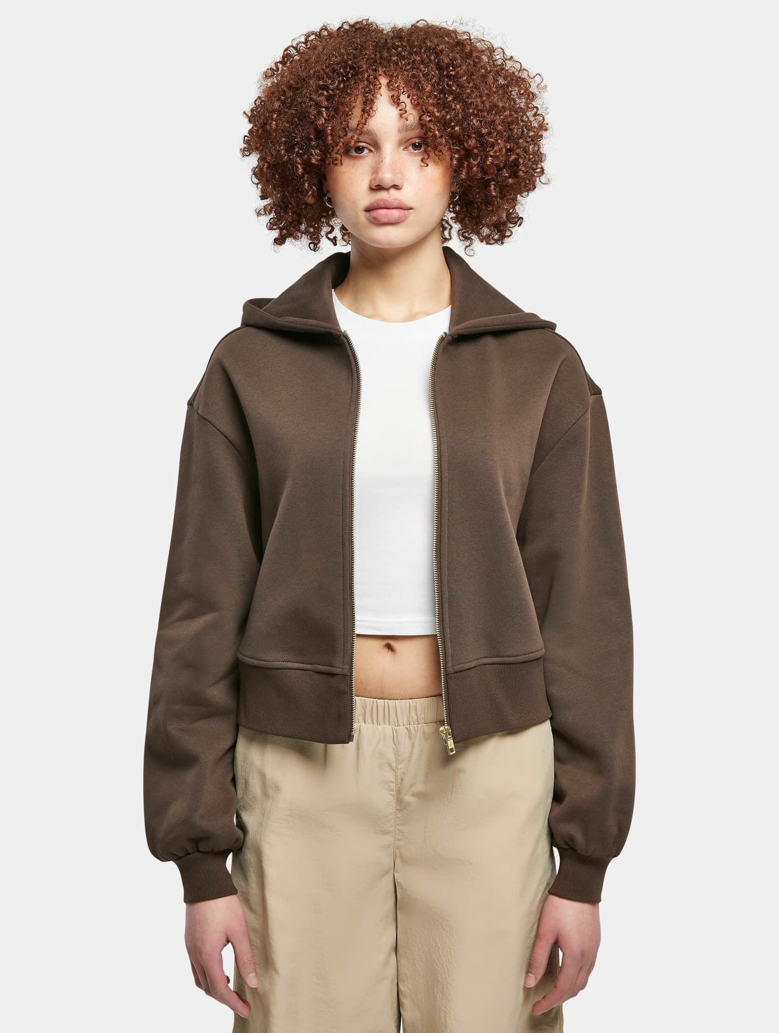 Urban Classics Ladies Short Oversized Zip Jacket – Bild 3
