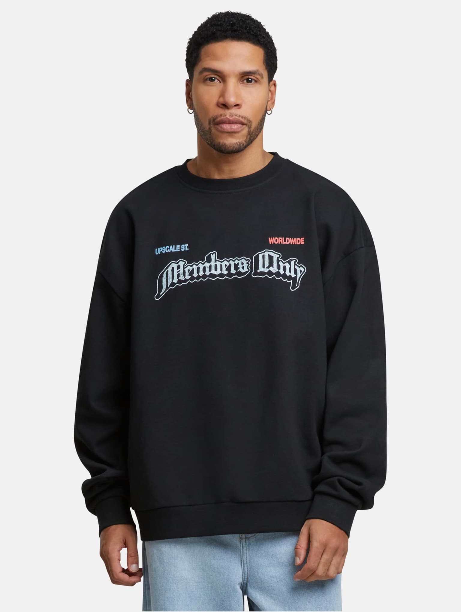 Mister Tee Upscale Only Members Oversize Crewneck