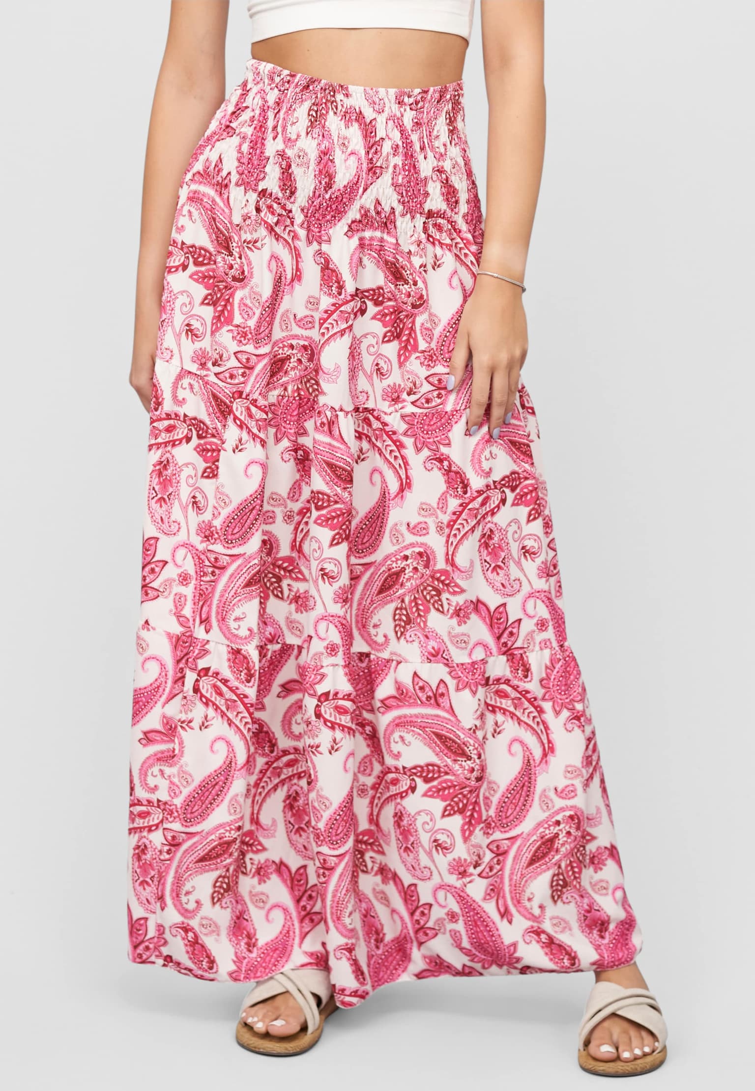 Cloud5ive Maxi Skirt with paisley print