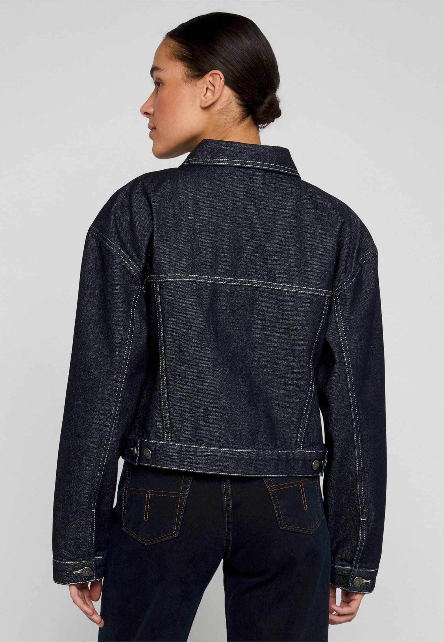 Karl Kani Rinsed Cropped Denim Jacket – Bild 2