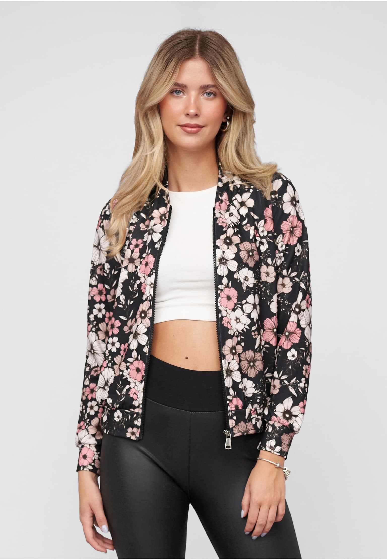 Cloud5ive Blouson with All-Over Flower Print