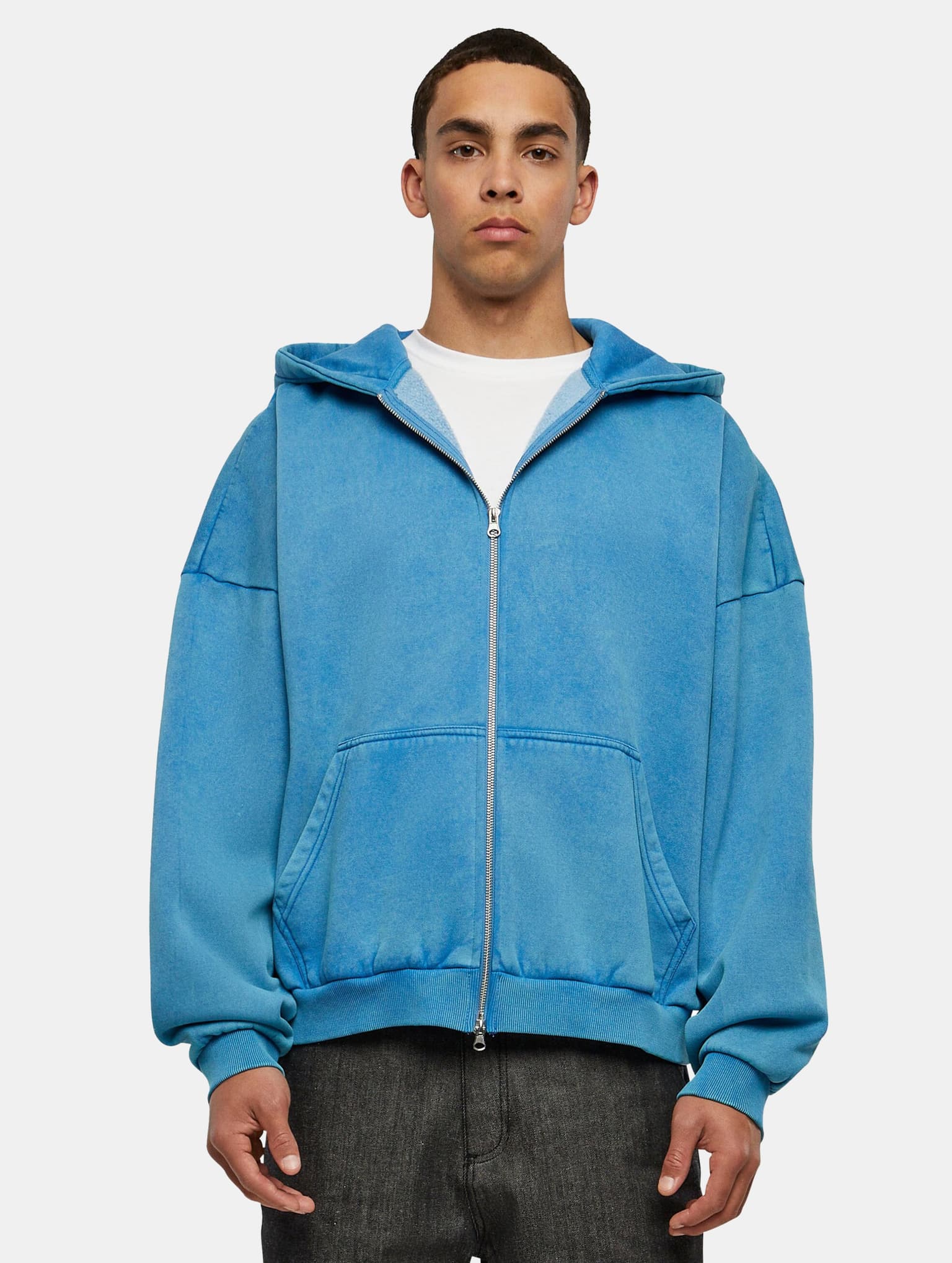Urban Classics Heavy Sand Washed 90's Zip Hoody
