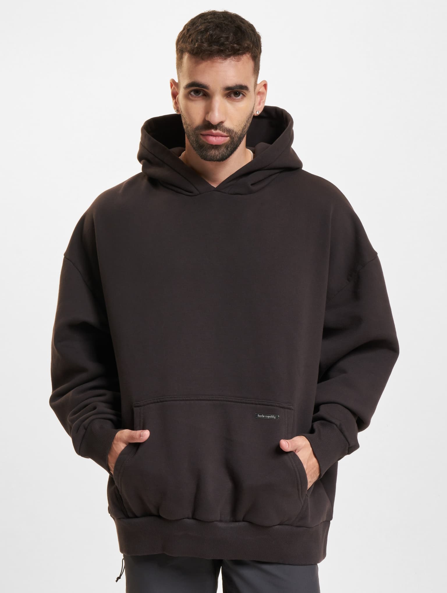 Bazix Republiq Super Heavy Blank Hoodie – Bild 3
