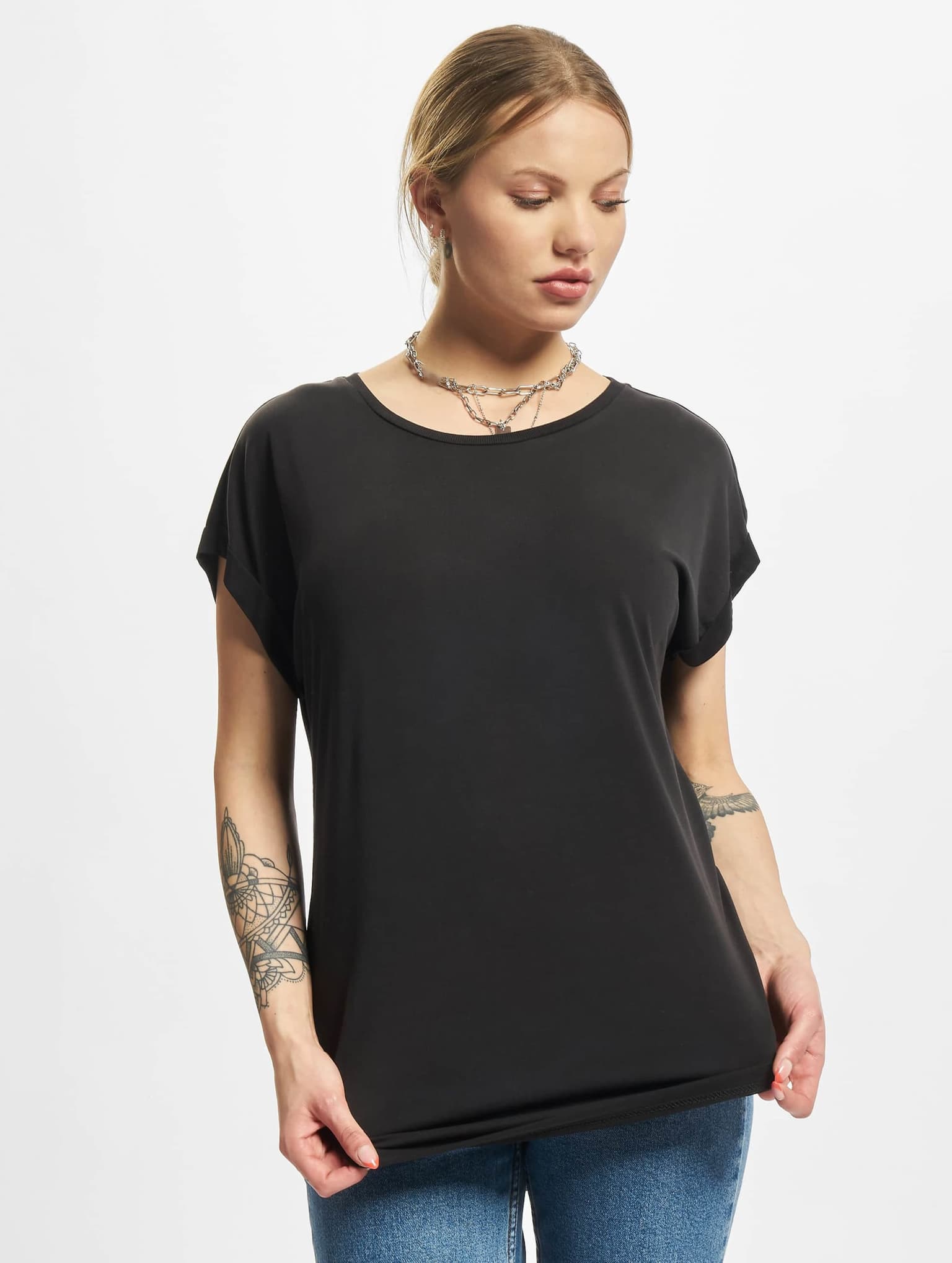 Urban Classics Ladies Modal Extended Shoulder Tee – Bild 3