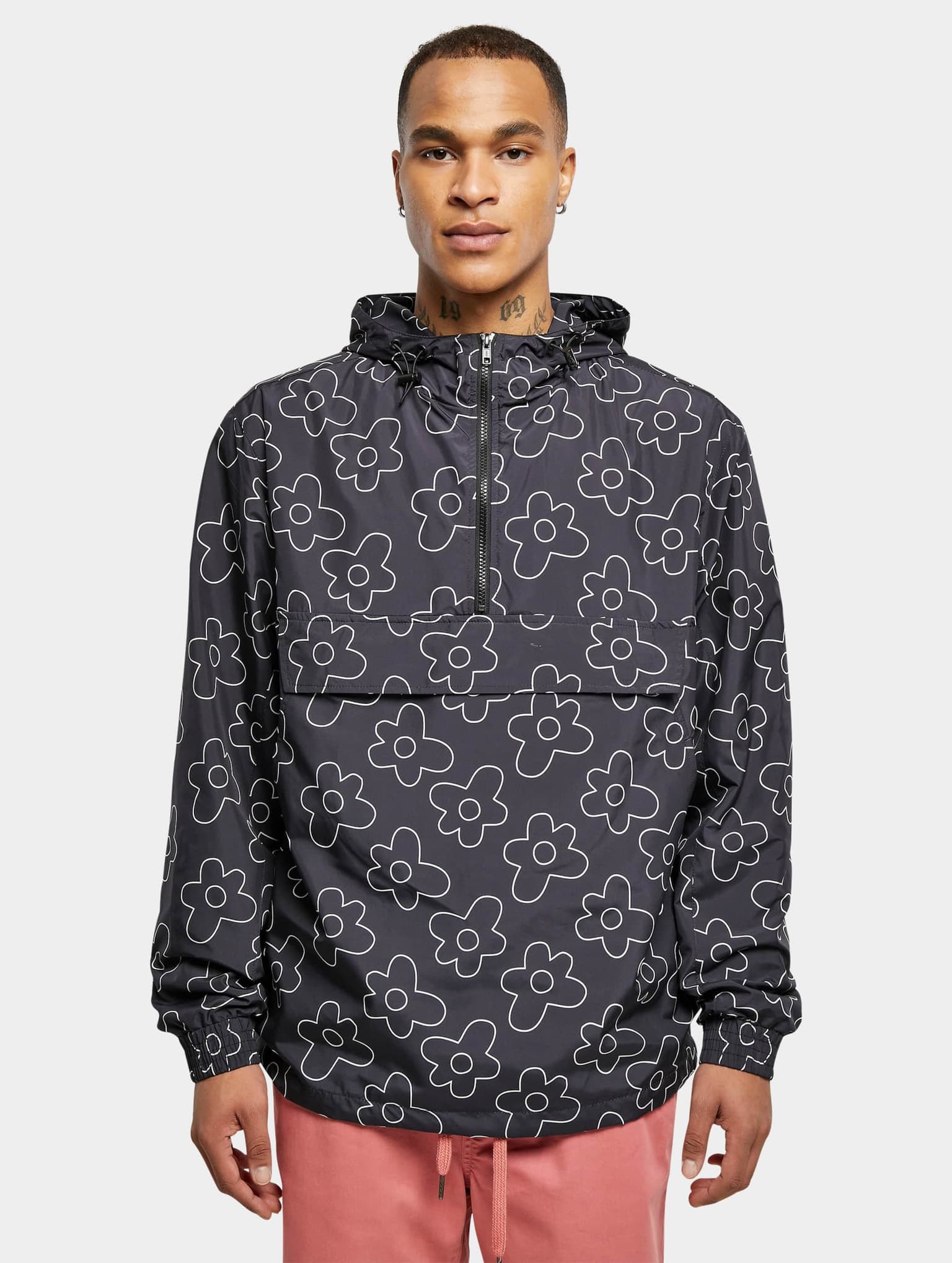 Urban Classics Flower AOP Pull Over Jacket – Bild 3